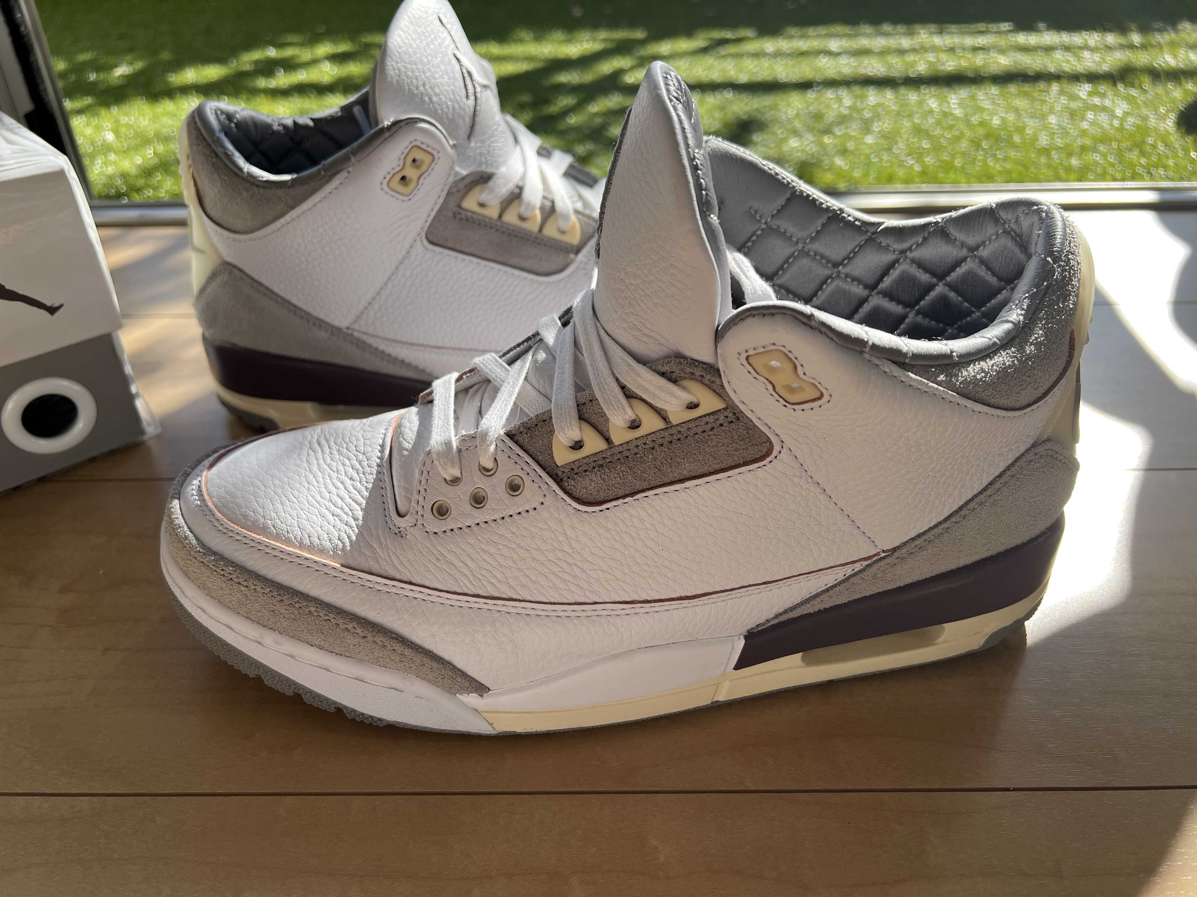 A Ma Maniere × Nike Women's Air Jordan 3 Retro SP "White/Medium Grey Violet Ore"