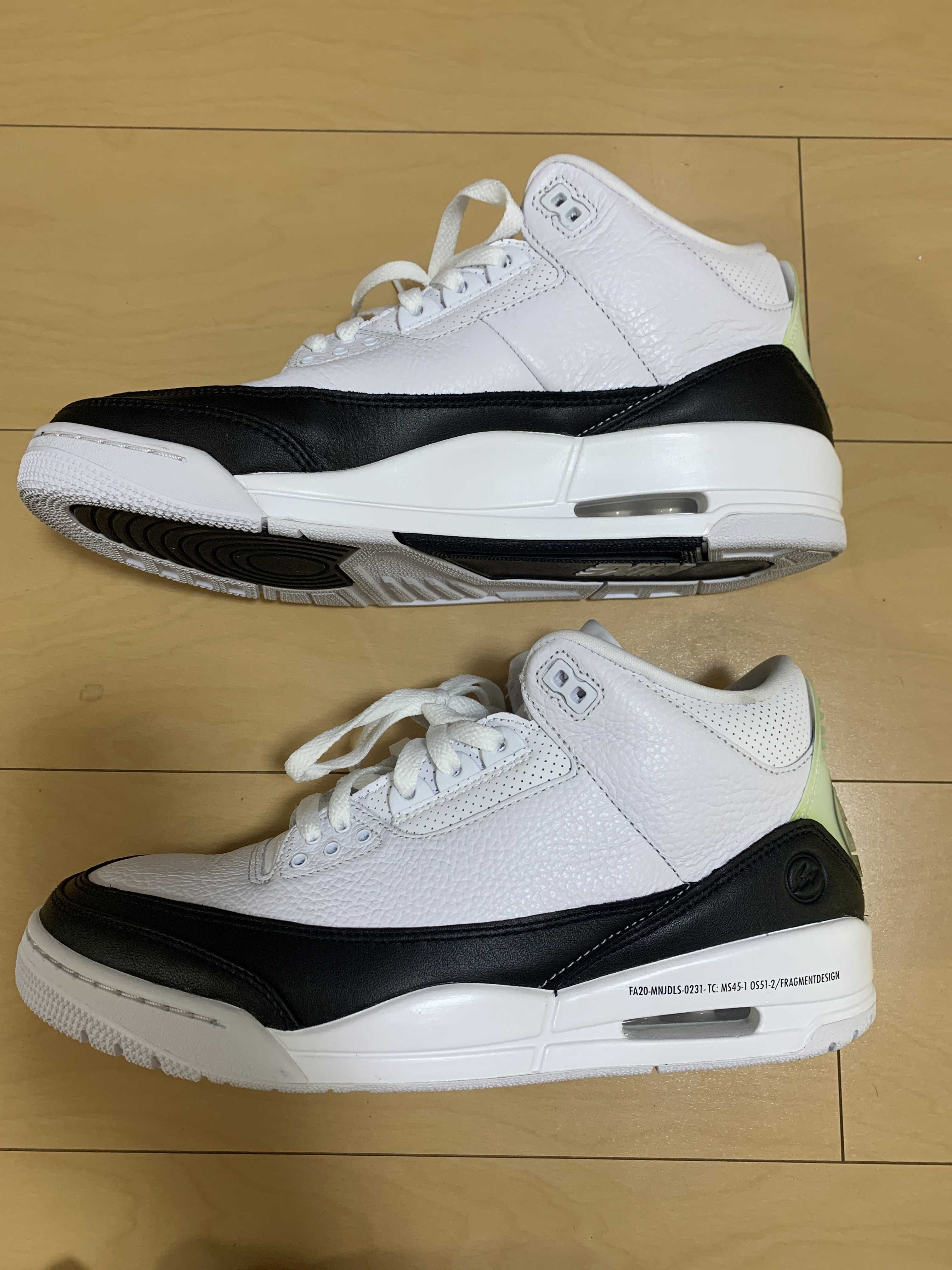 Fragment × Nike Air Jordan 3 "White/Black"