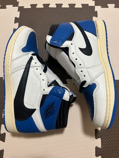 Travis Scott × fragment design × Nike Air Jordan 1 Retro High OG SP "Military Blue"