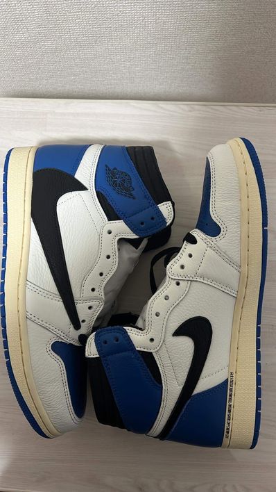 Travis Scott × fragment design × Nike Air Jordan 1 Retro High OG SP "Military Blue"