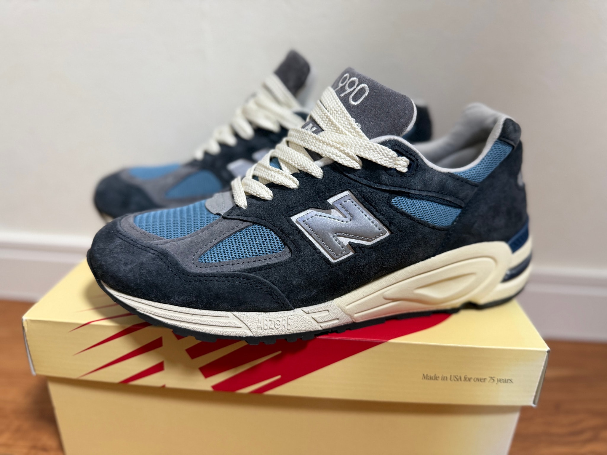 New Balance 990V2 "Navy/Castlerock"