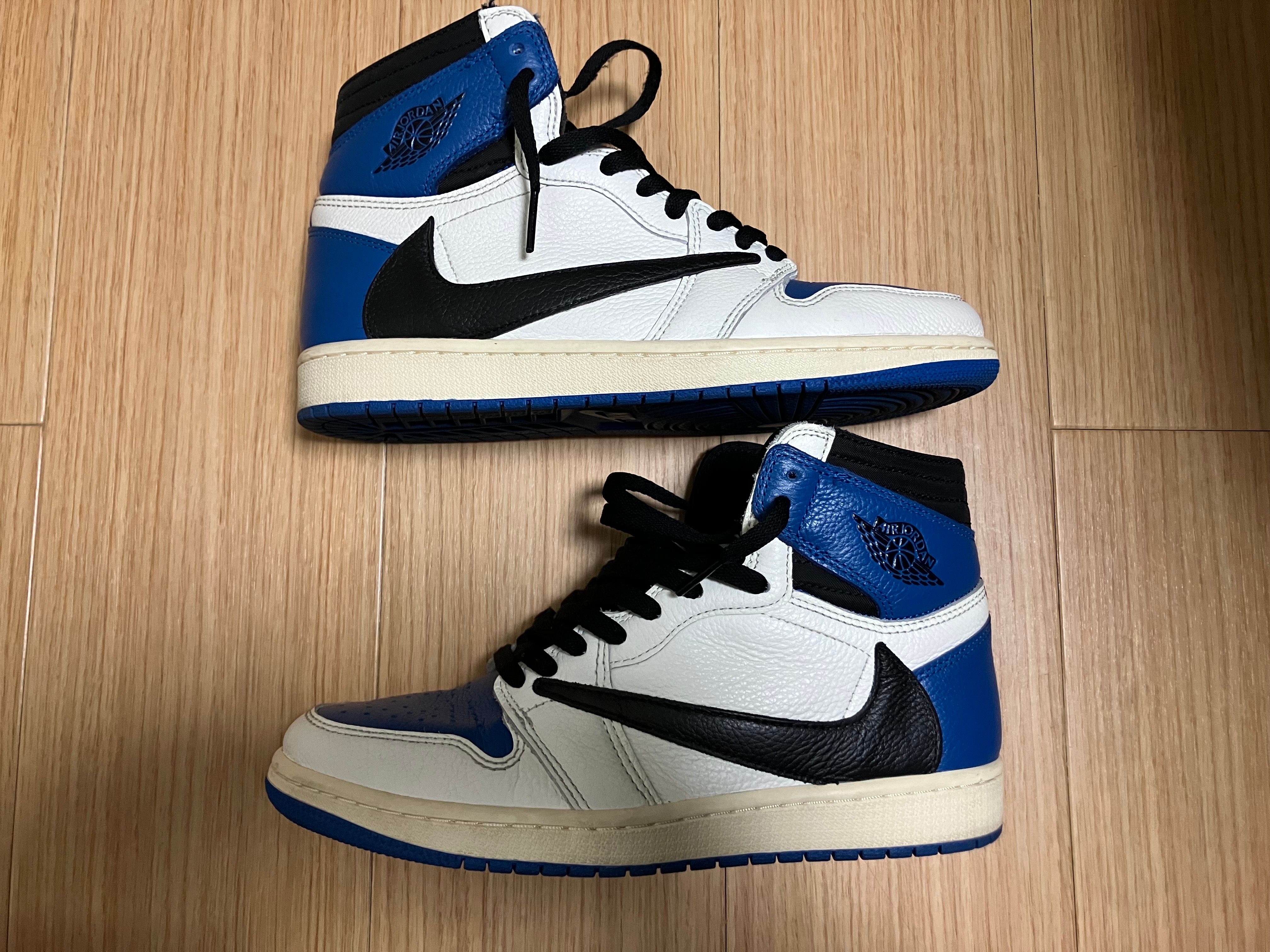 Travis Scott × fragment design × Nike Air Jordan 1 Retro High OG SP "Military Blue"