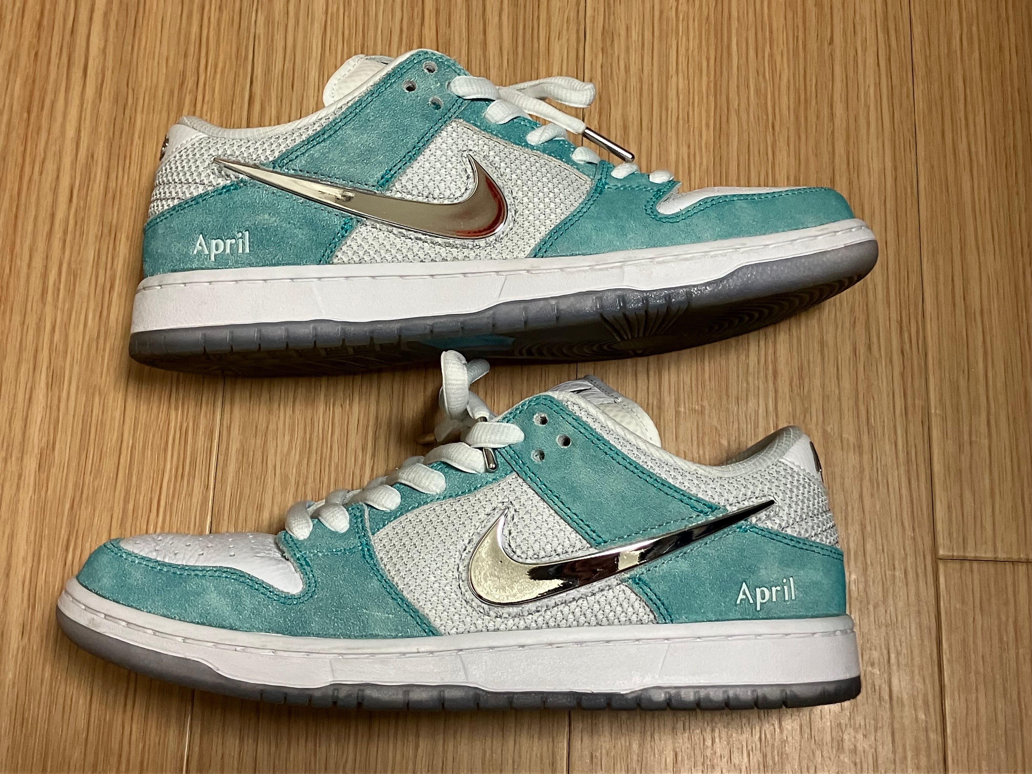 APRIL SKATEBOARDS × Nike SB Dunk Low Pro QS "White and Multi-Color"