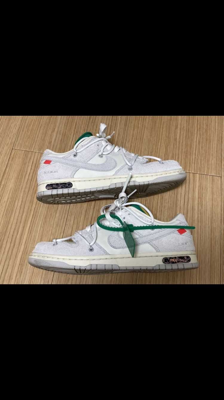 Off-White × Nike Dunk Low "Sail/Neutral Grey/Gridiron"