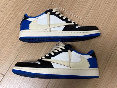 Travis Scott × fragment design × Nike Air Jordan 1 Low OG SP "Military Blue"