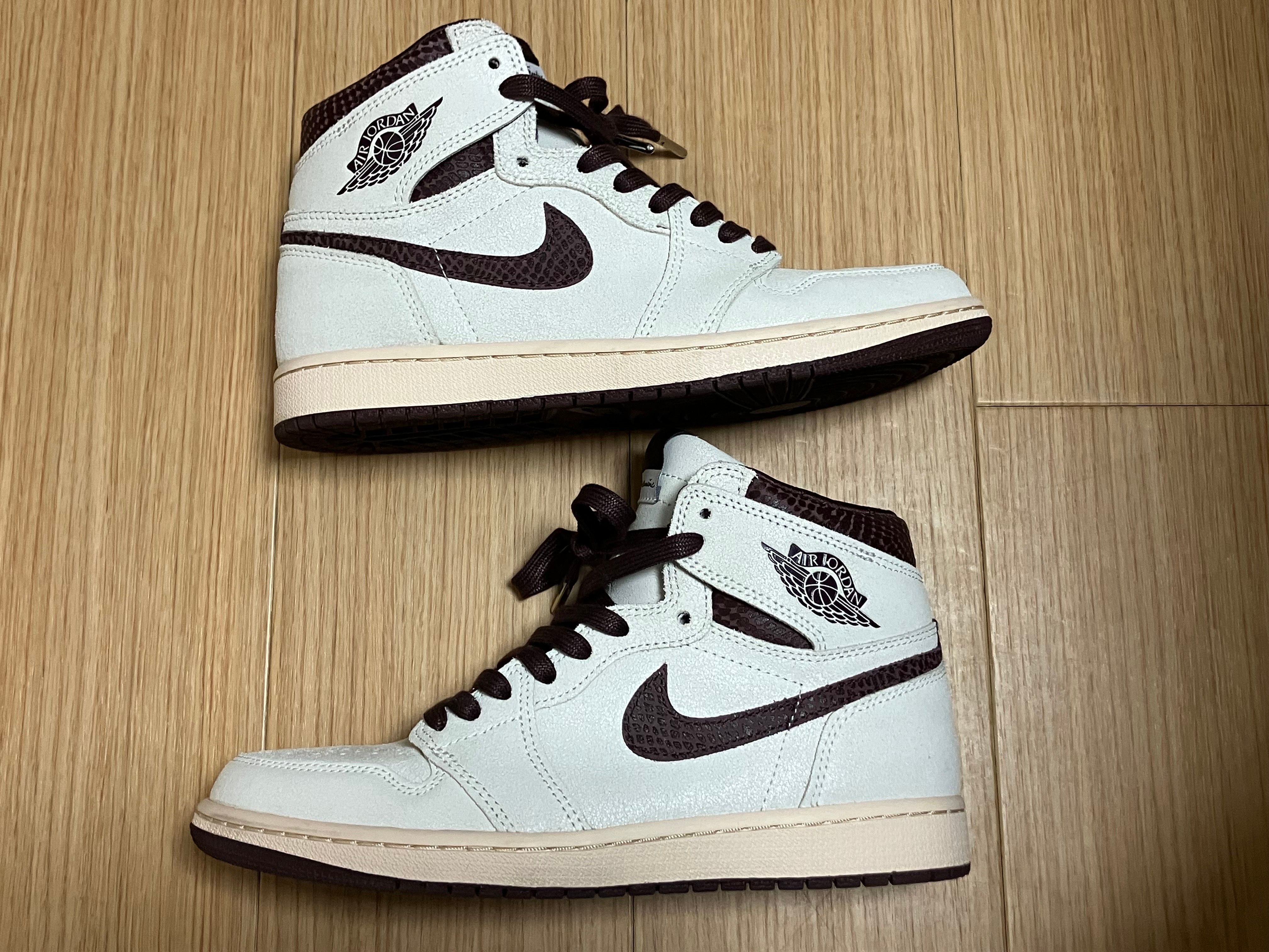 A Ma Maniere × Nike Air Jordan 1 Retro High OG "Sail and Burgundy"