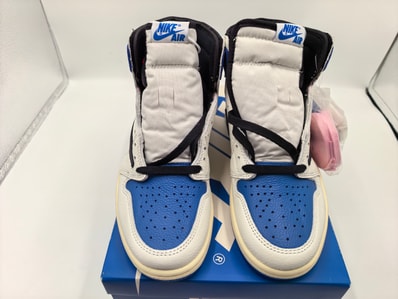 Travis Scott × fragment design × Nike Air Jordan 1 Retro High OG SP "Military Blue"