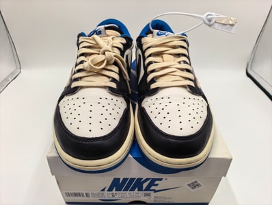 Travis Scott × fragment design × Nike Air Jordan 1 Low OG SP "Military Blue"