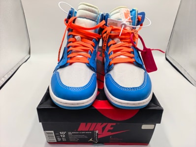 Off-White × Nike Air Jordan 1 High UNC "White/Dark Powder Blue"