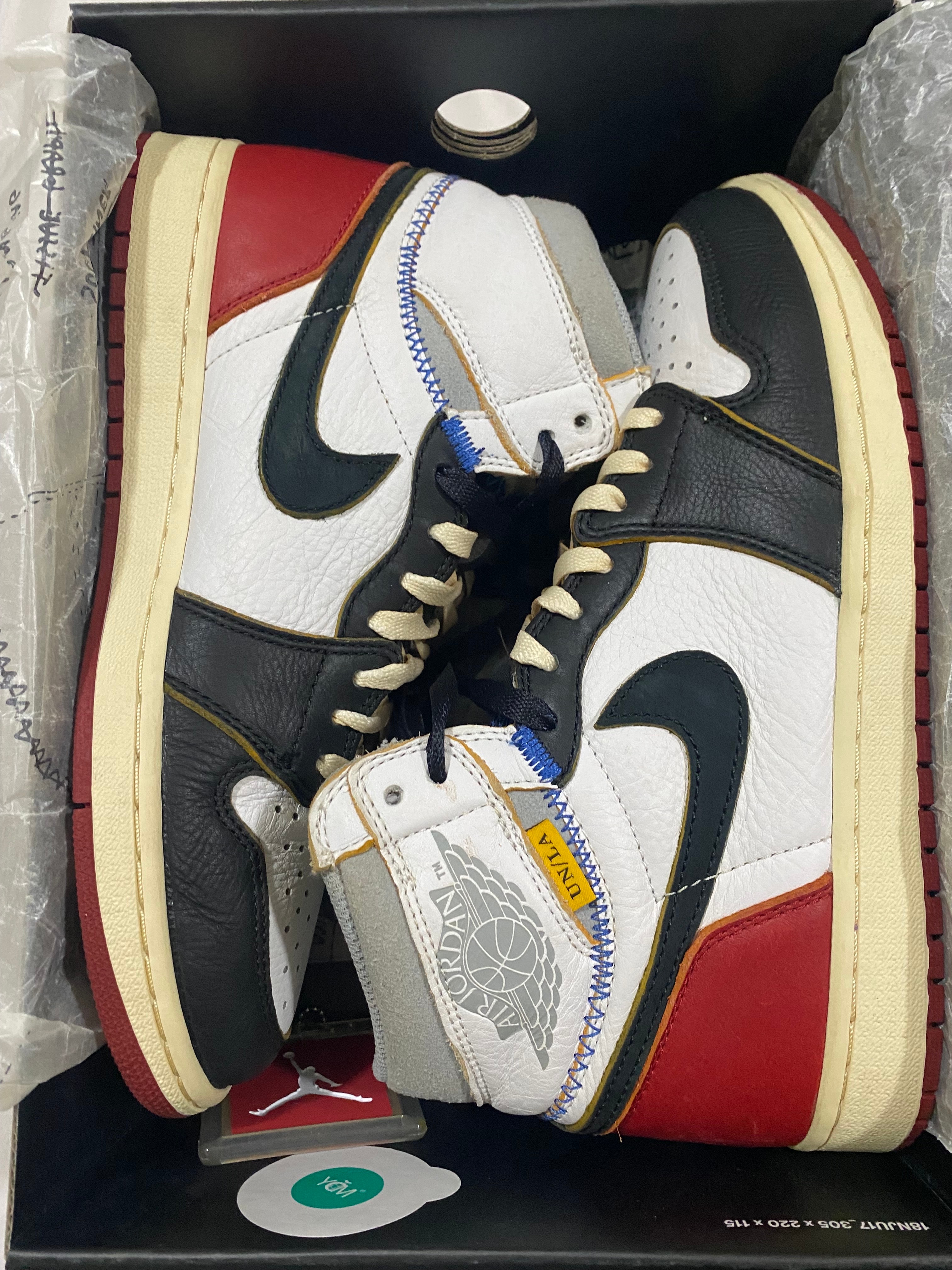 UNION × Nike Air Jordan 1 Retro High OG NRG "Varsity Red/Wolf Grey"