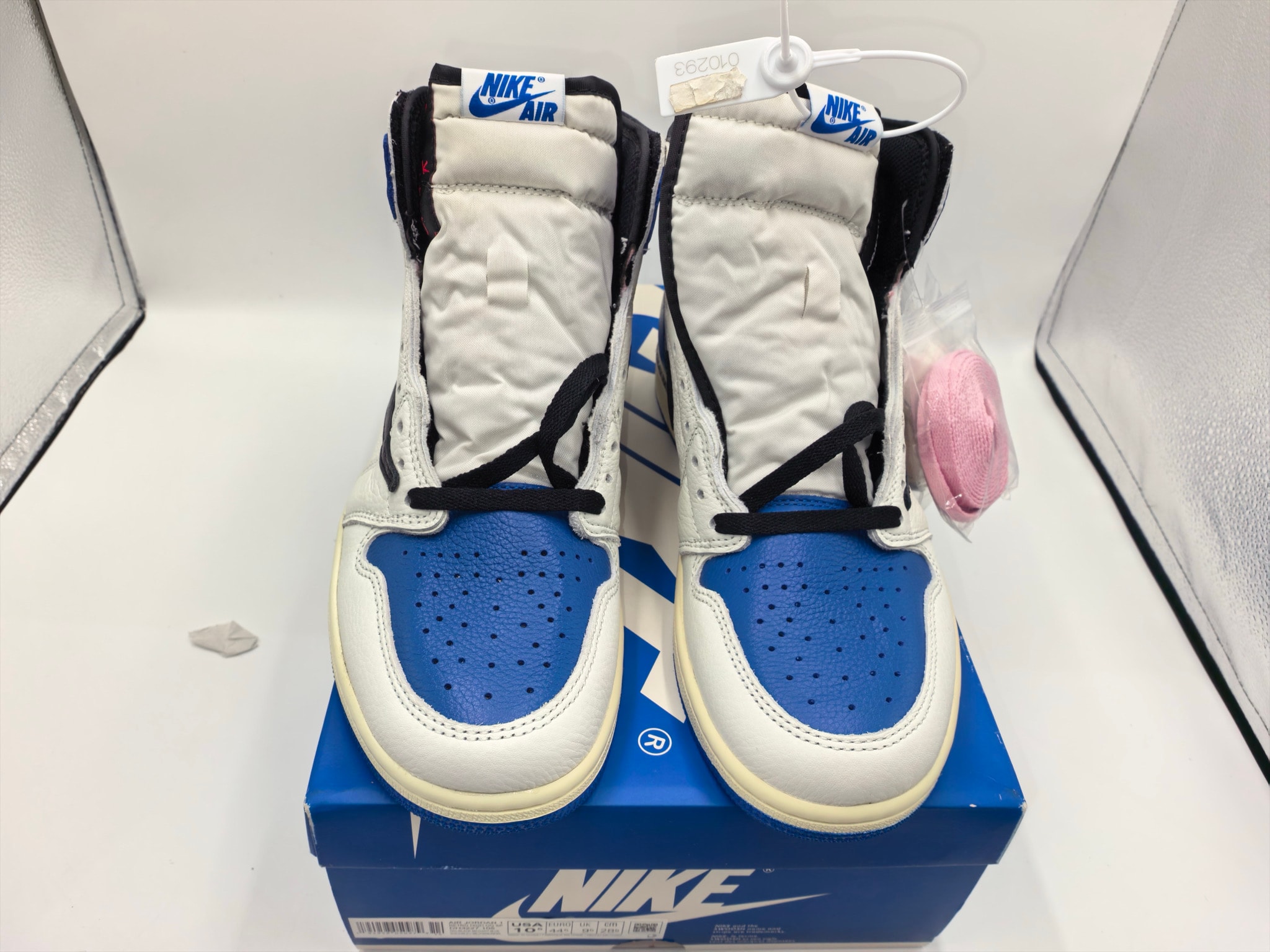 Travis Scott × fragment design × Nike Air Jordan 1 Retro High OG SP "Military Blue"