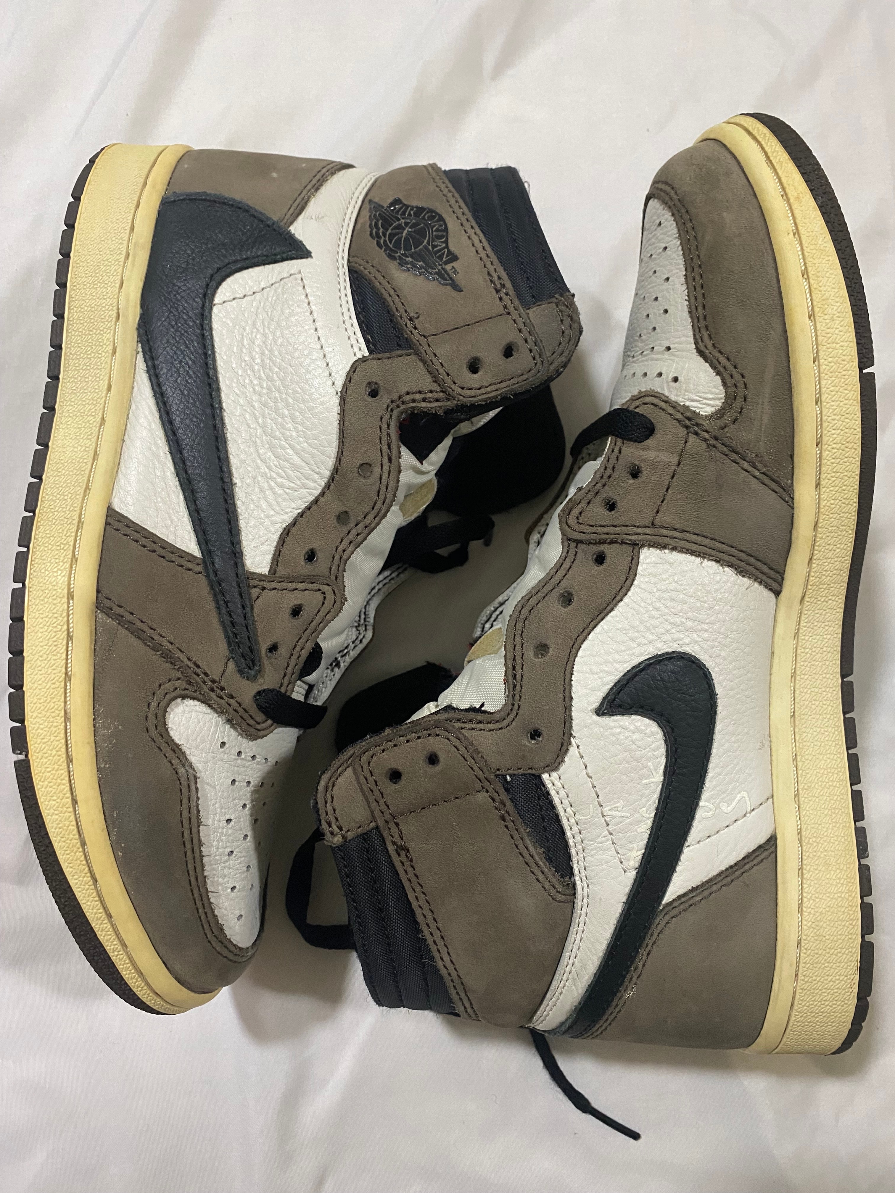 Travis Scott × Nike Air Jordan 1 Retro High OG TS SP "Sail/Dark Mocha"