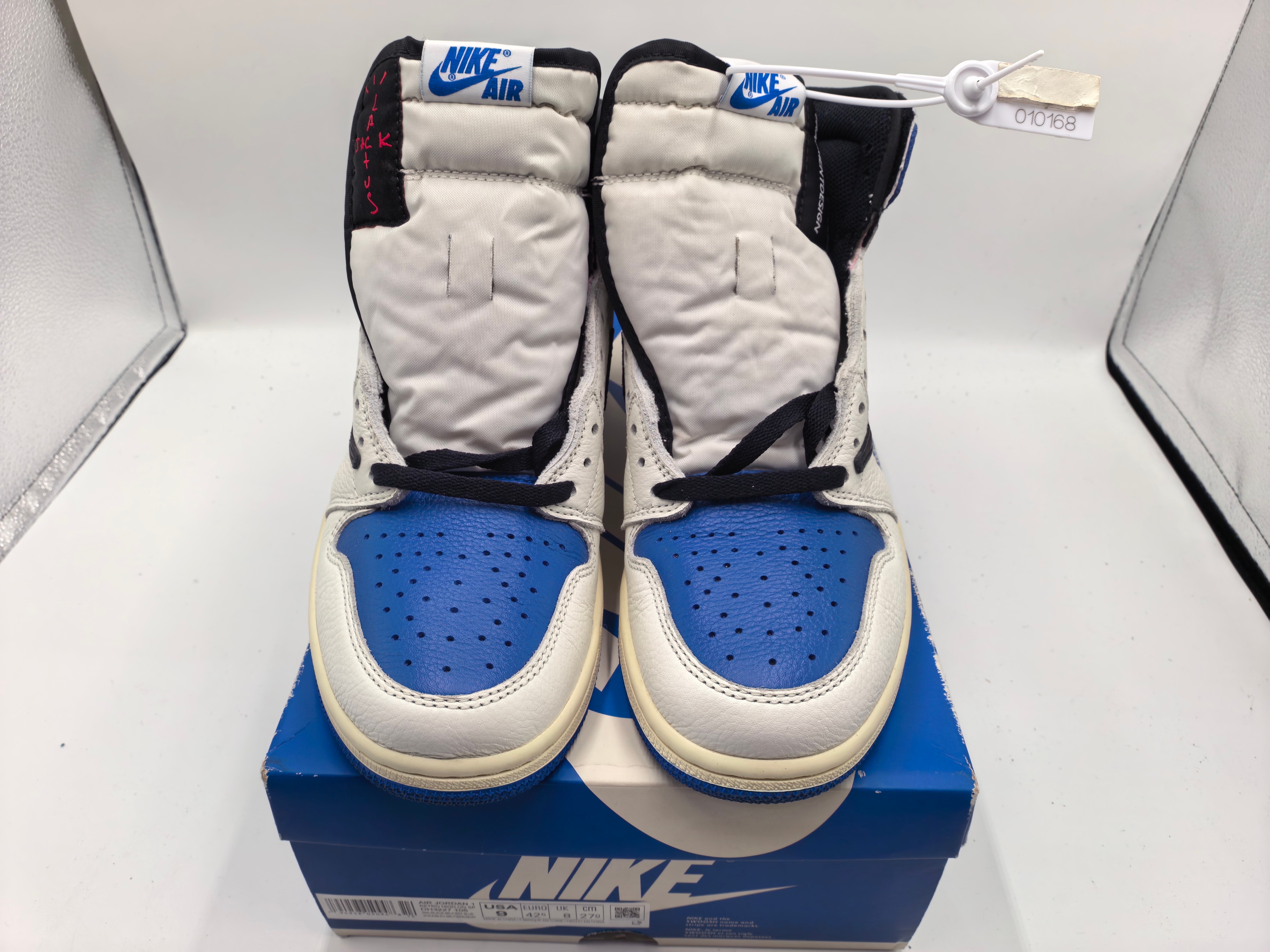 Travis Scott × fragment design × Nike Air Jordan 1 Retro High OG SP "Military Blue"