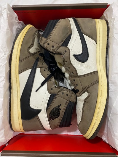 Travis Scott × Nike Air Jordan 1 Retro High OG TS SP "Sail/Dark Mocha"