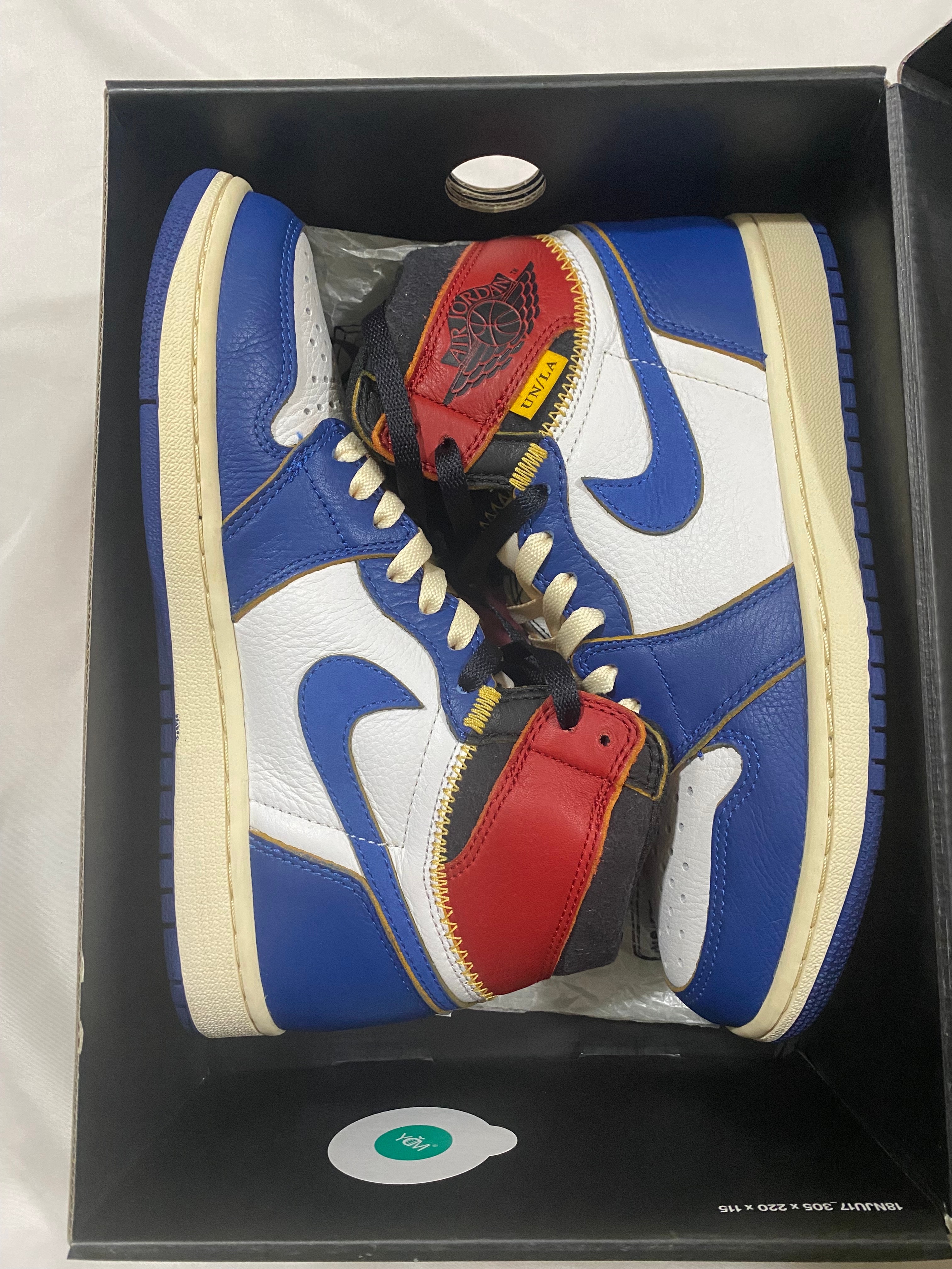 ユニオン × ナイキ エアジョーダン1 レトロ ハイ OG NRG "ストームブルー/バーシティレッド"