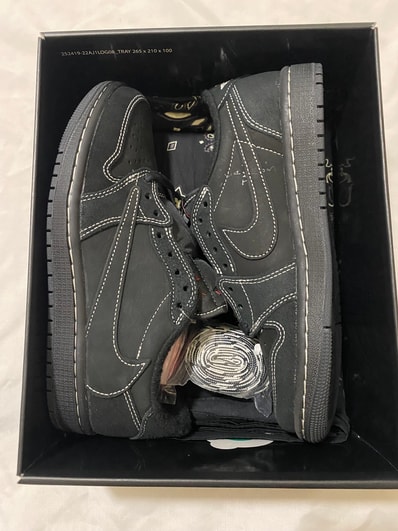 Travis Scott × Nike Air Jordan 1 Low OG SP "Black Phantom"