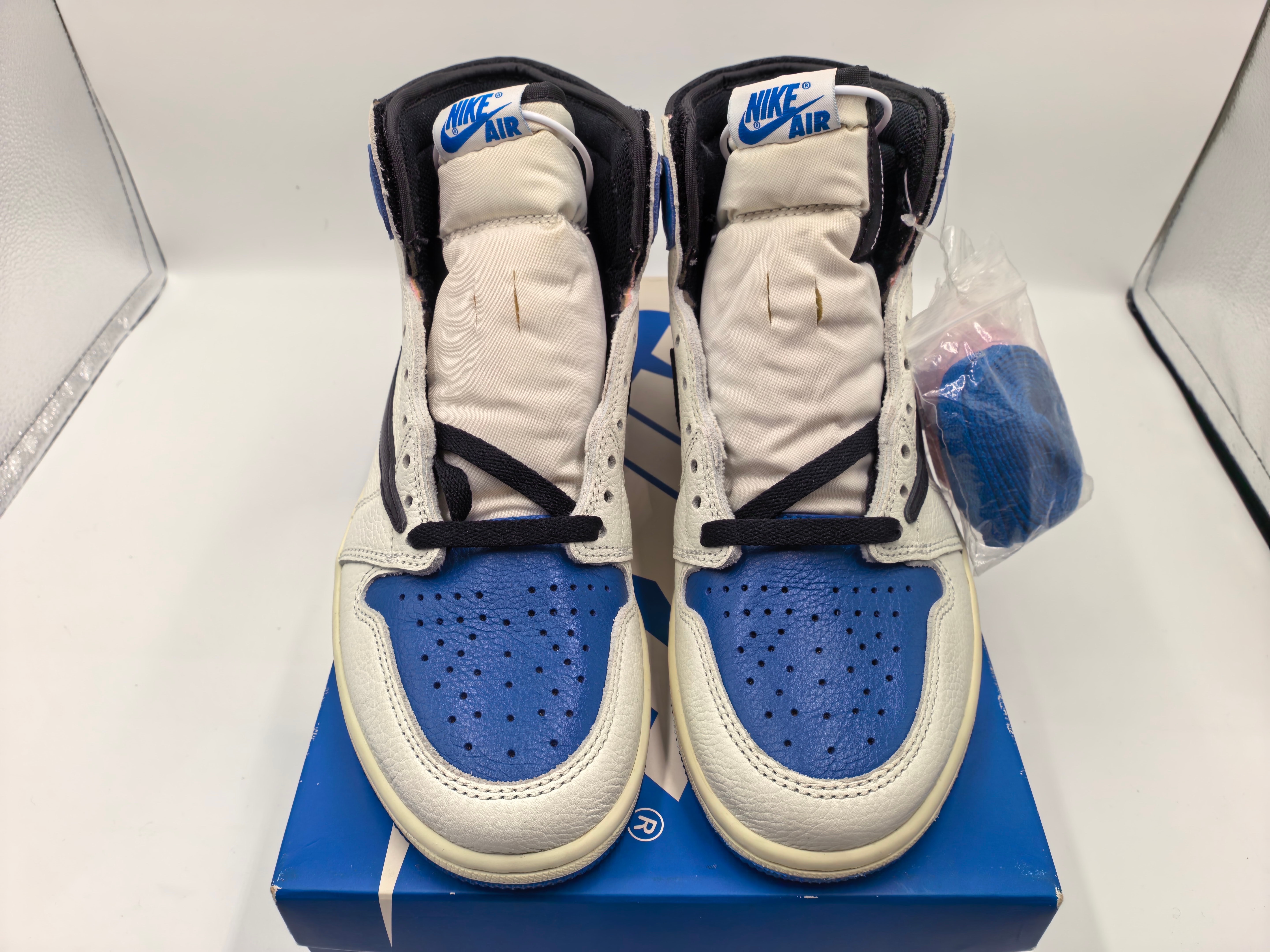 Travis Scott × fragment design × Nike Air Jordan 1 Retro High OG SP "Military Blue"