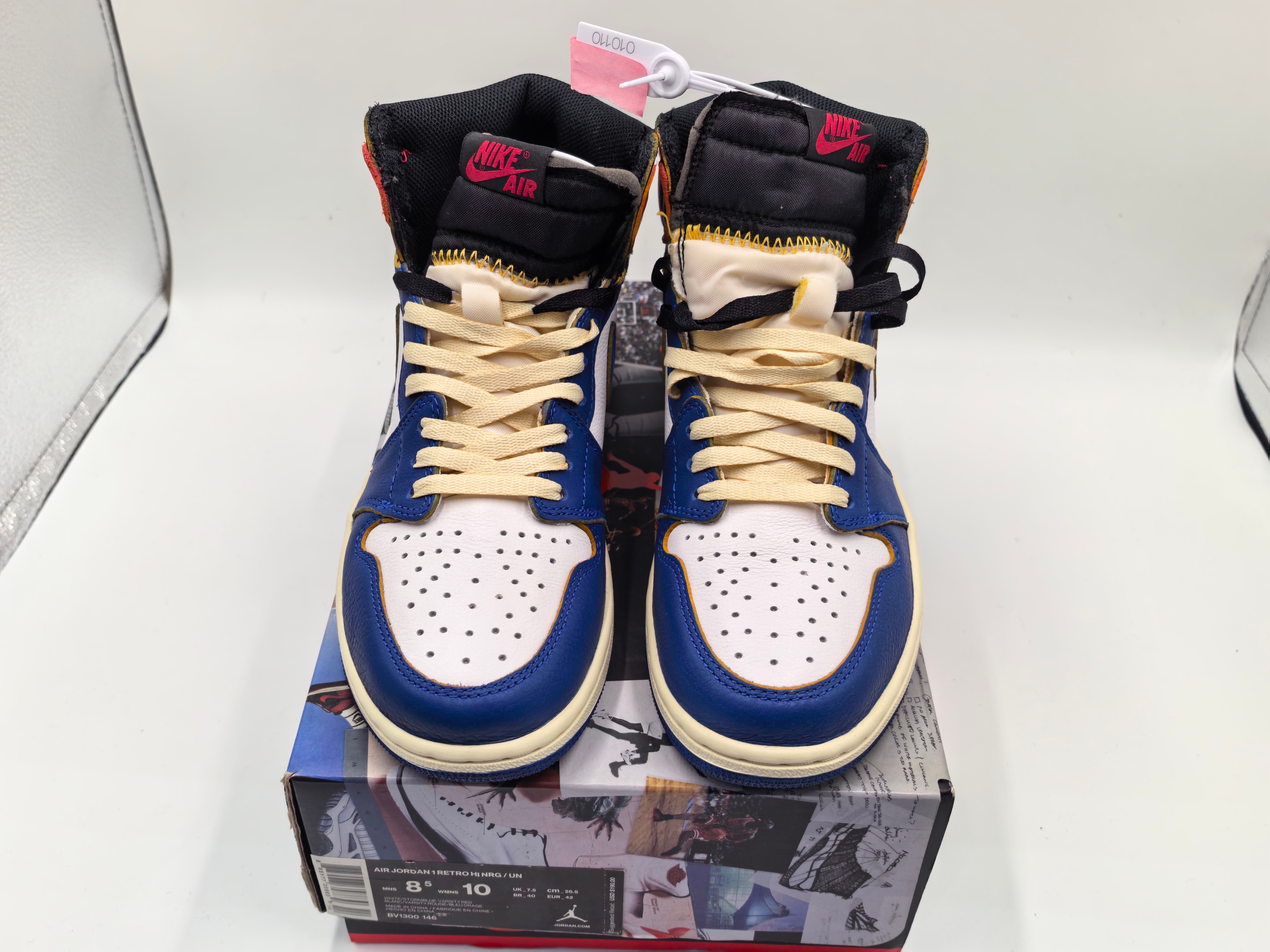 UNION × Nike Air Jordan 1 Retro High OG NRG "Storm Blue/Varsity Red"