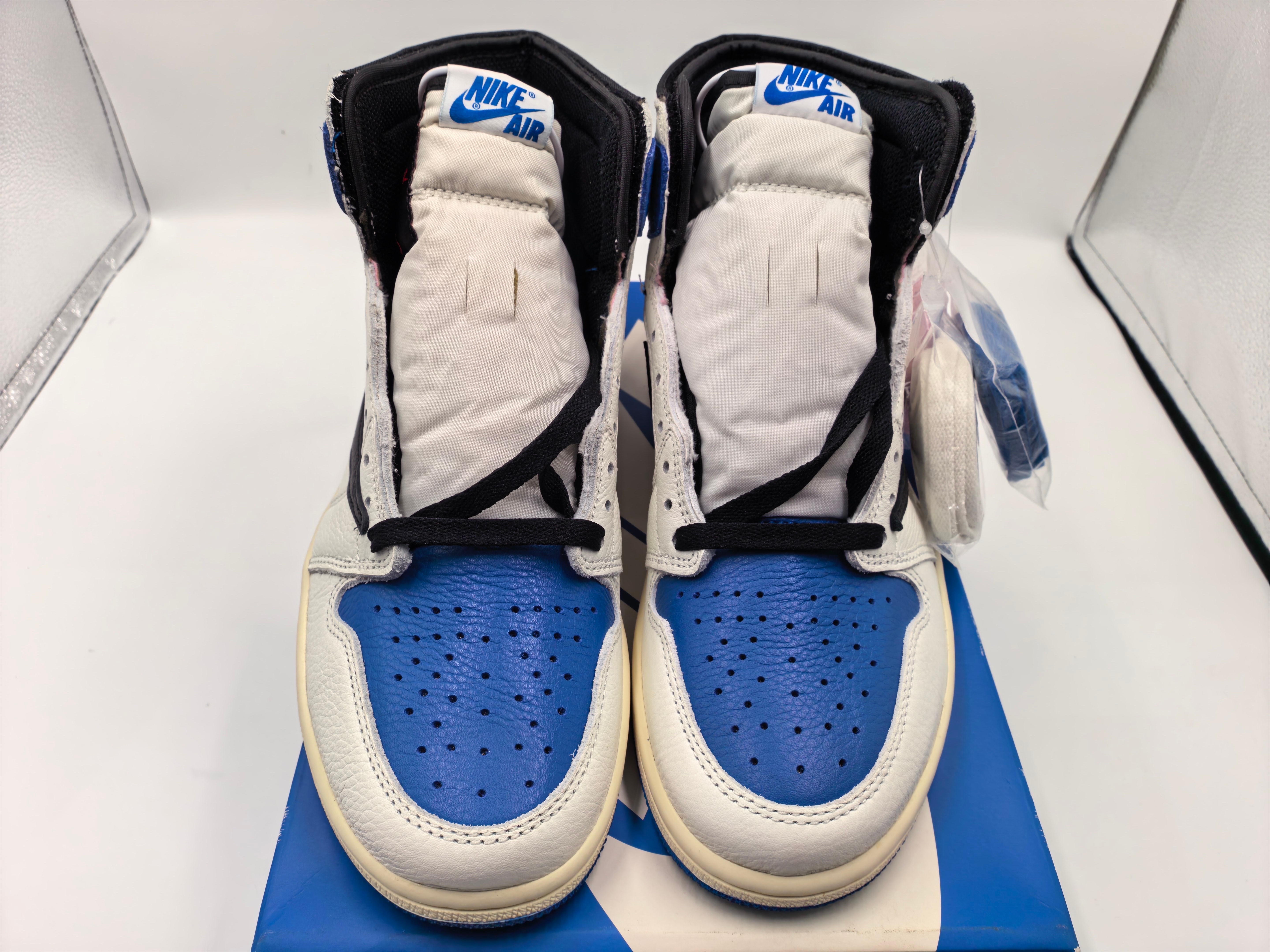 Travis Scott × fragment design × Nike Air Jordan 1 Retro High OG SP "Military Blue"