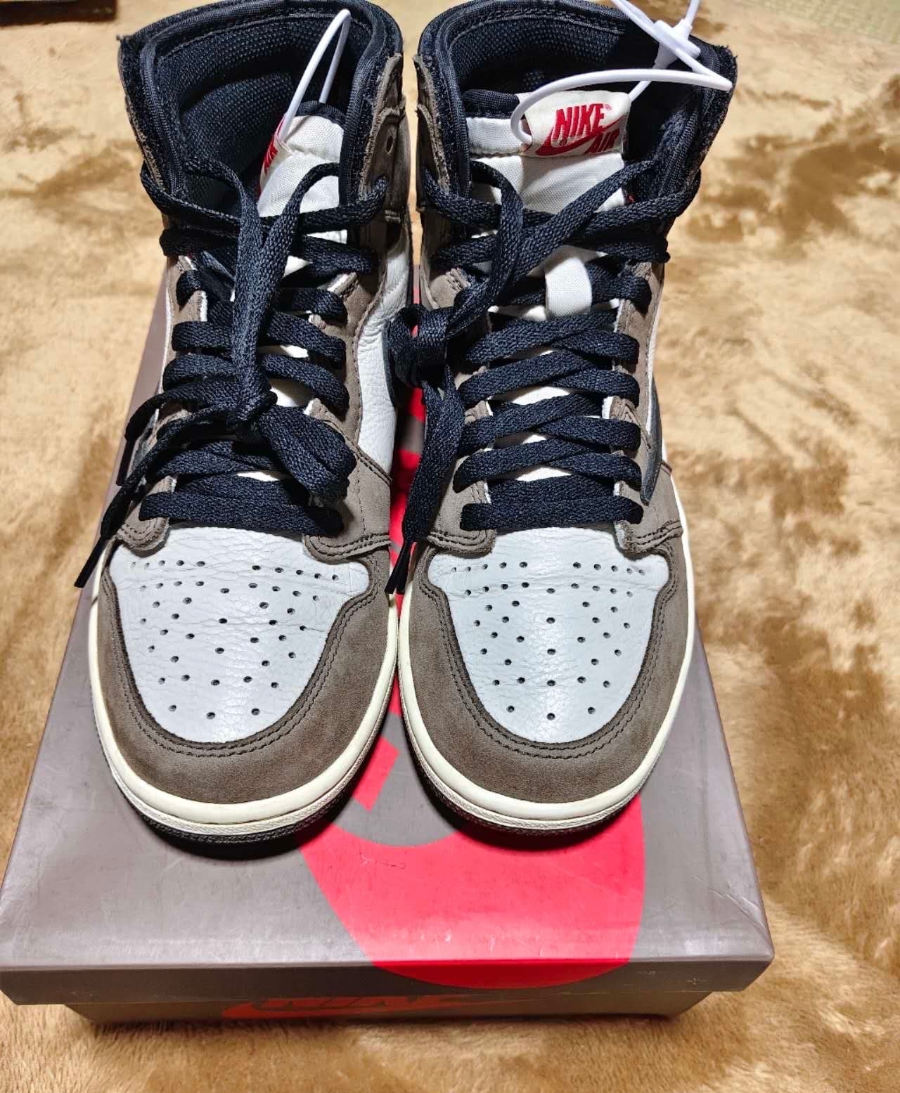 Travis Scott × Nike Air Jordan 1 Retro High OG TS SP "Sail/Dark Mocha"