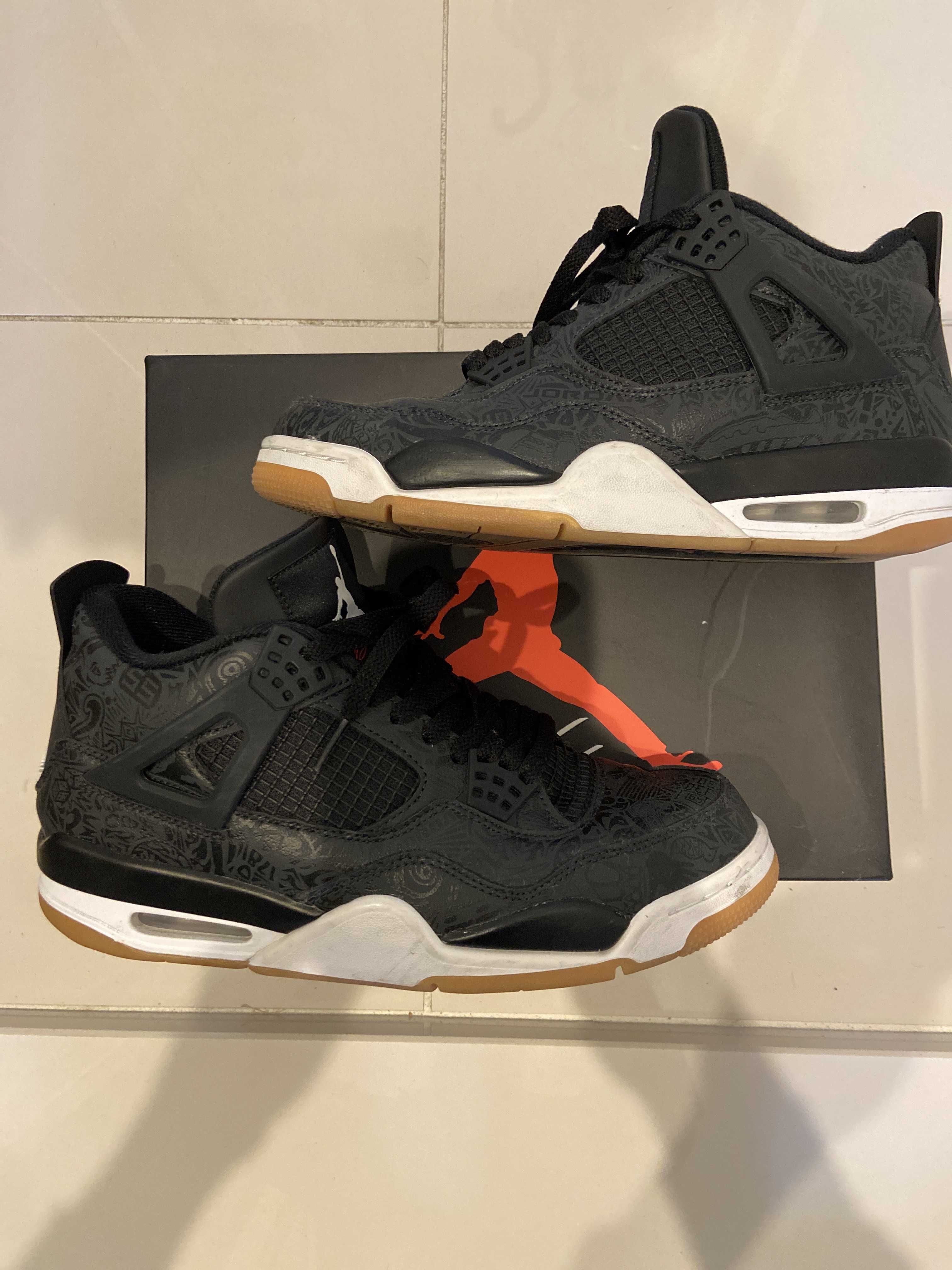 Nike Air Jordan 4 Retro "Laser Black/Gum"