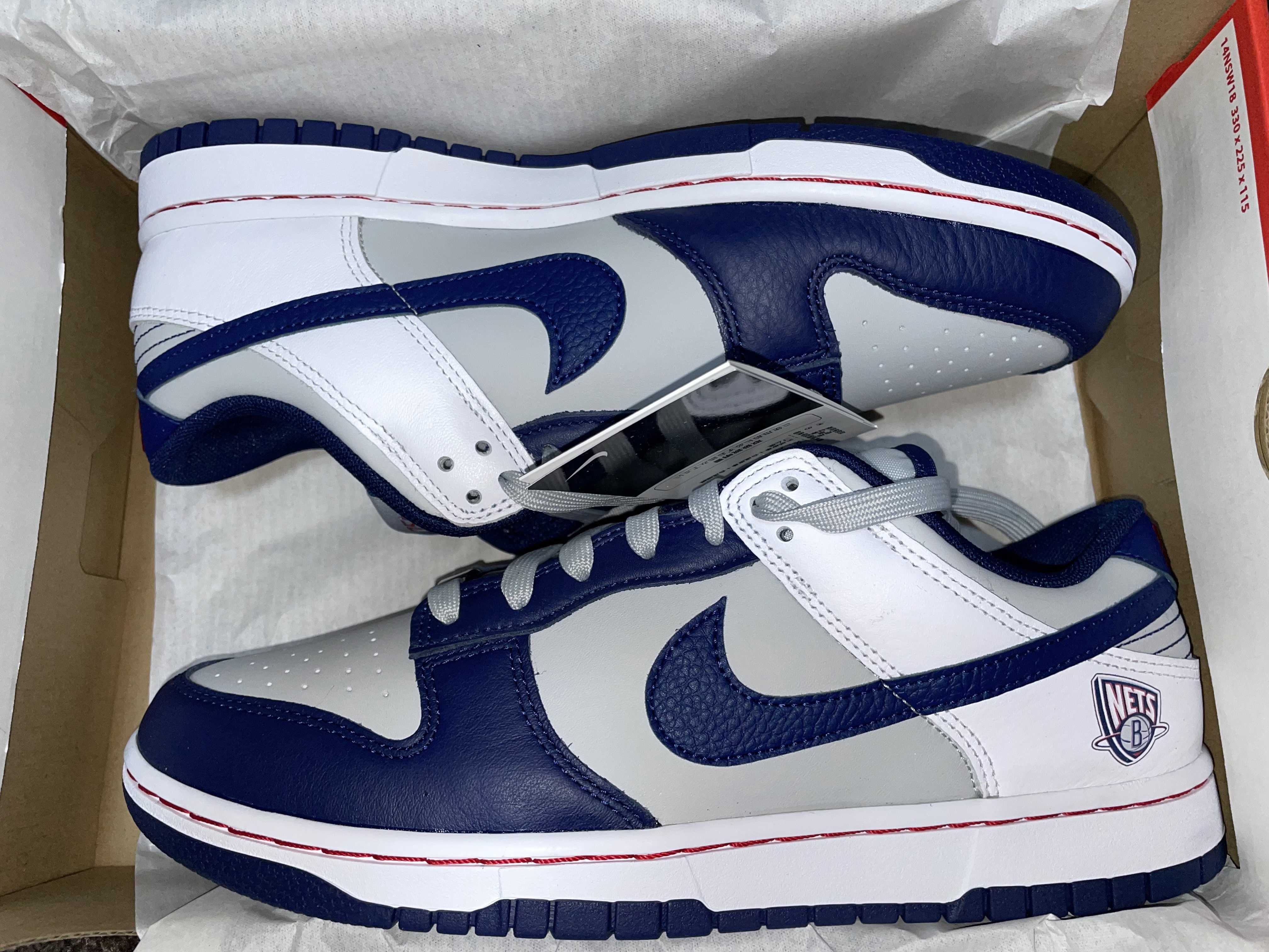 NBA × Nike Dunk Low EMB 75th Anniversary "Nets"