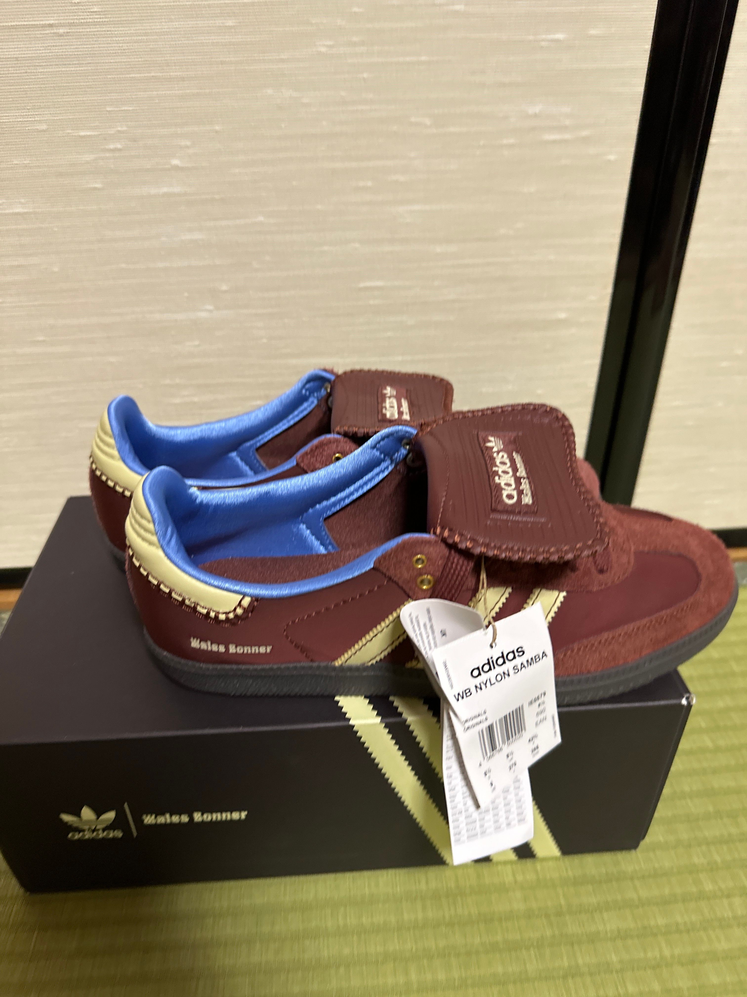 Wales Bonner × adidas Samba Nylon Low "Fox Brown/Sandy Beige/Lucky Blue"