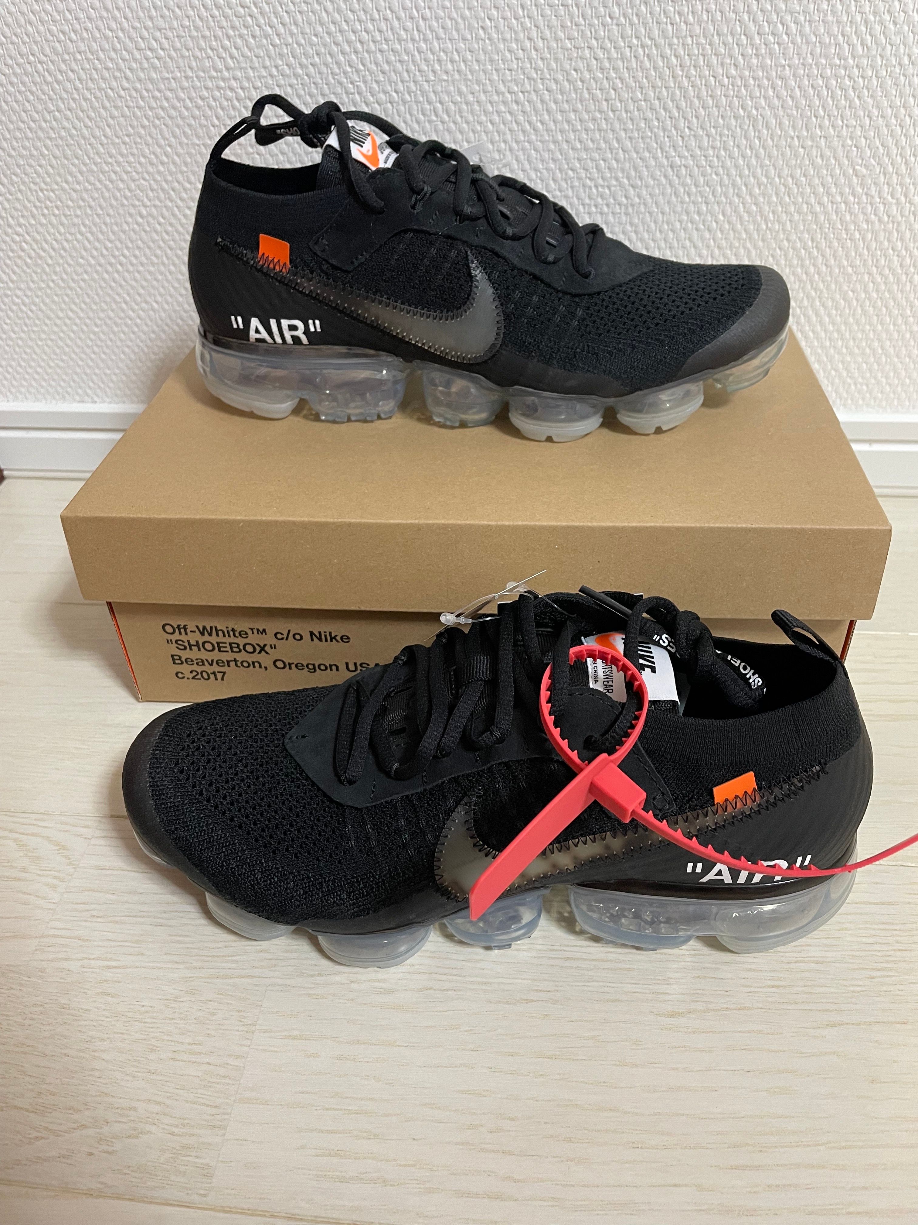 Off-White × Nike Air Vapormax "Black/Total Orange/Clear"