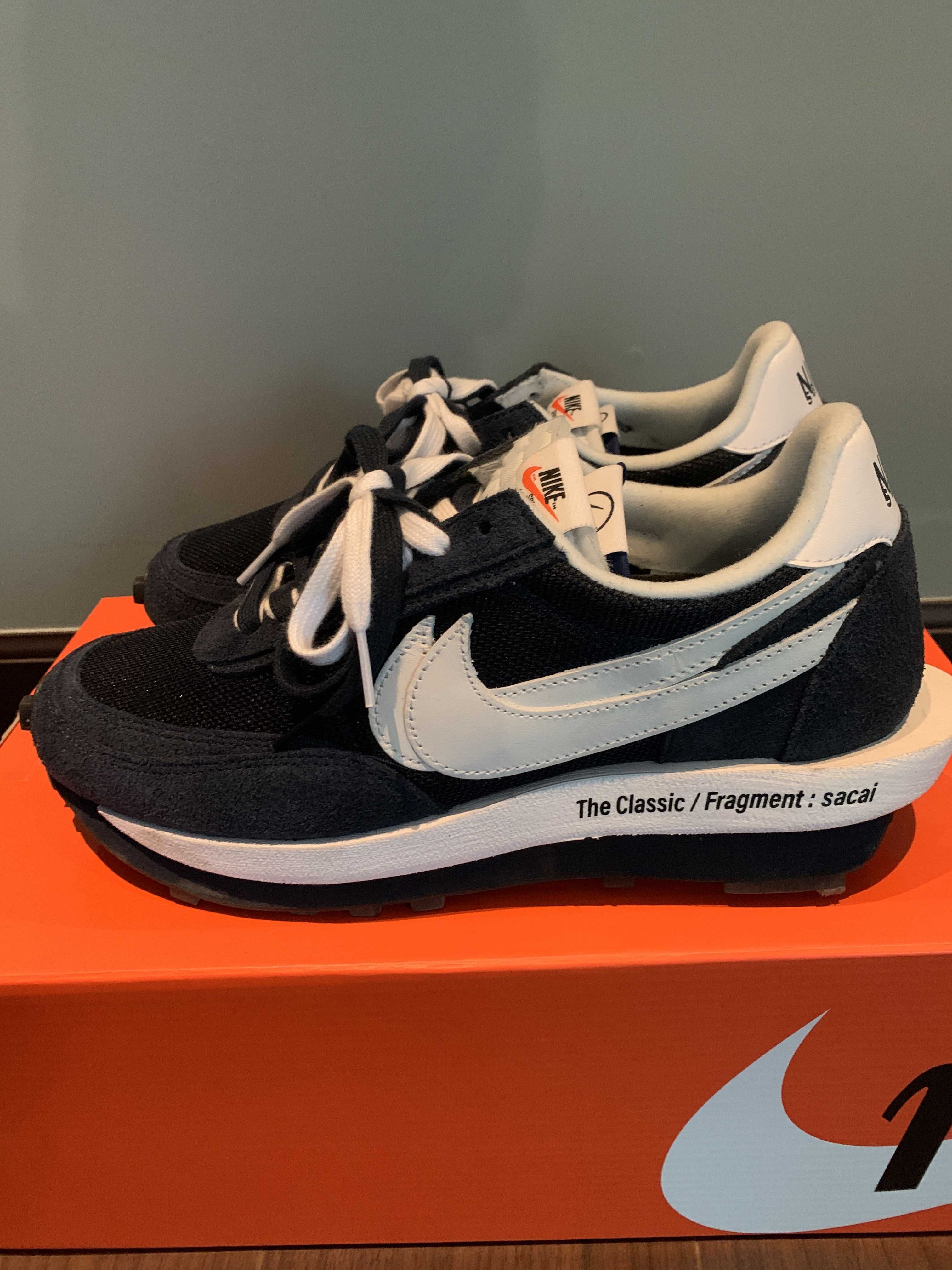 Fragment × sacai × Nike LD Waffle "Blackended Blue"