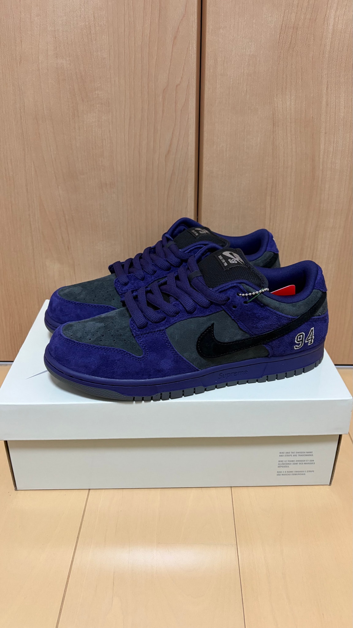 Supreme × Nike SB Dunk Low "Ink" (Europe and the UK Exclusive) (25FW Week2)