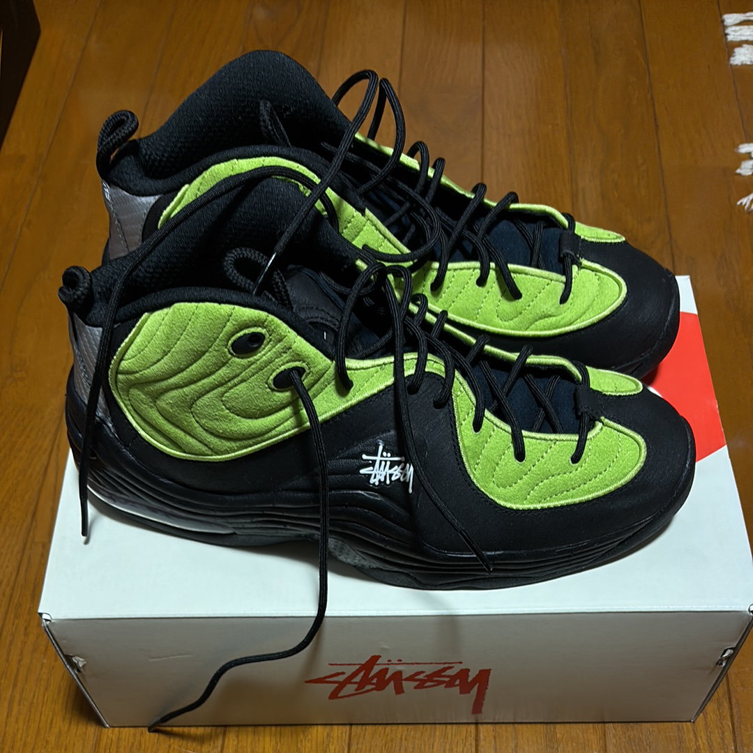 ステューシー × ナイキ エアペニー2 "ブラック/グリーン"