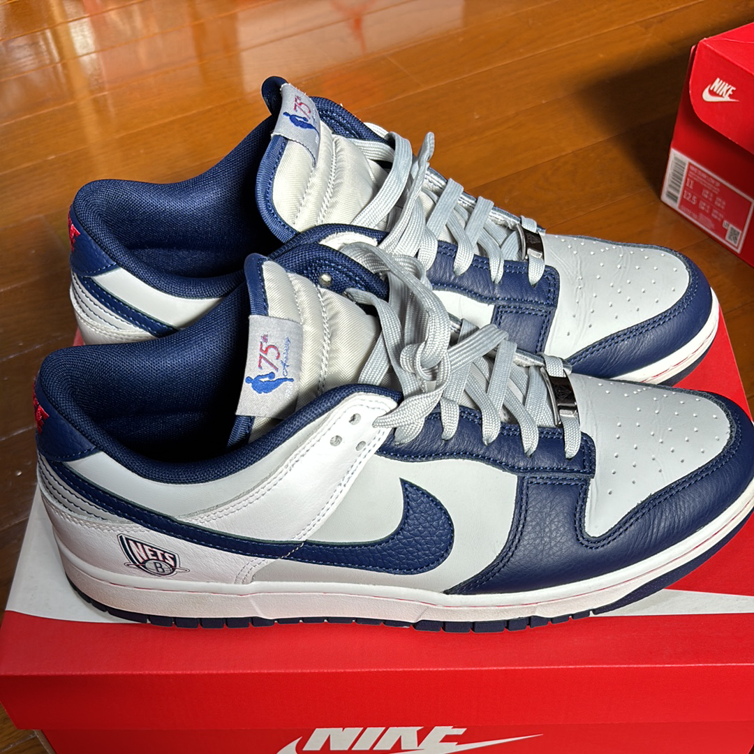 NBA × Nike Dunk Low EMB 75th Anniversary "Nets"