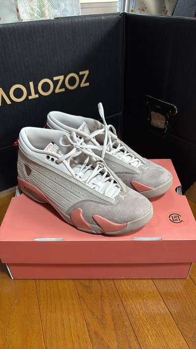 Clot × Nike Air Jordan 14 Low "Brown"