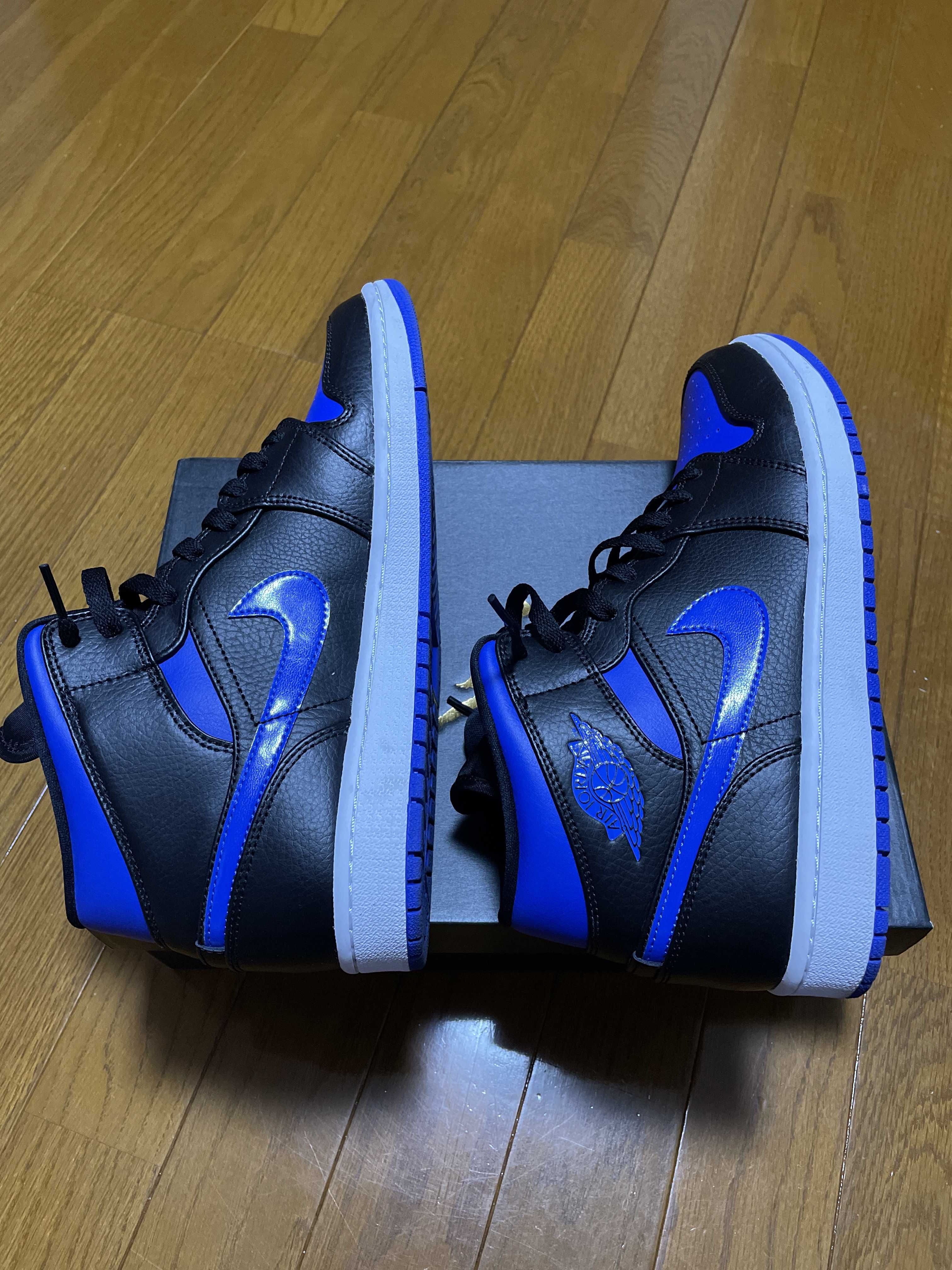 NIKE AIR JORDAN 1 MID "BLACK/BLUE"