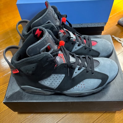 Paris Saint-Germain (PSG) × Nike Air Jordan 6 Retro "Iron Grey/Infrared 23-Black"