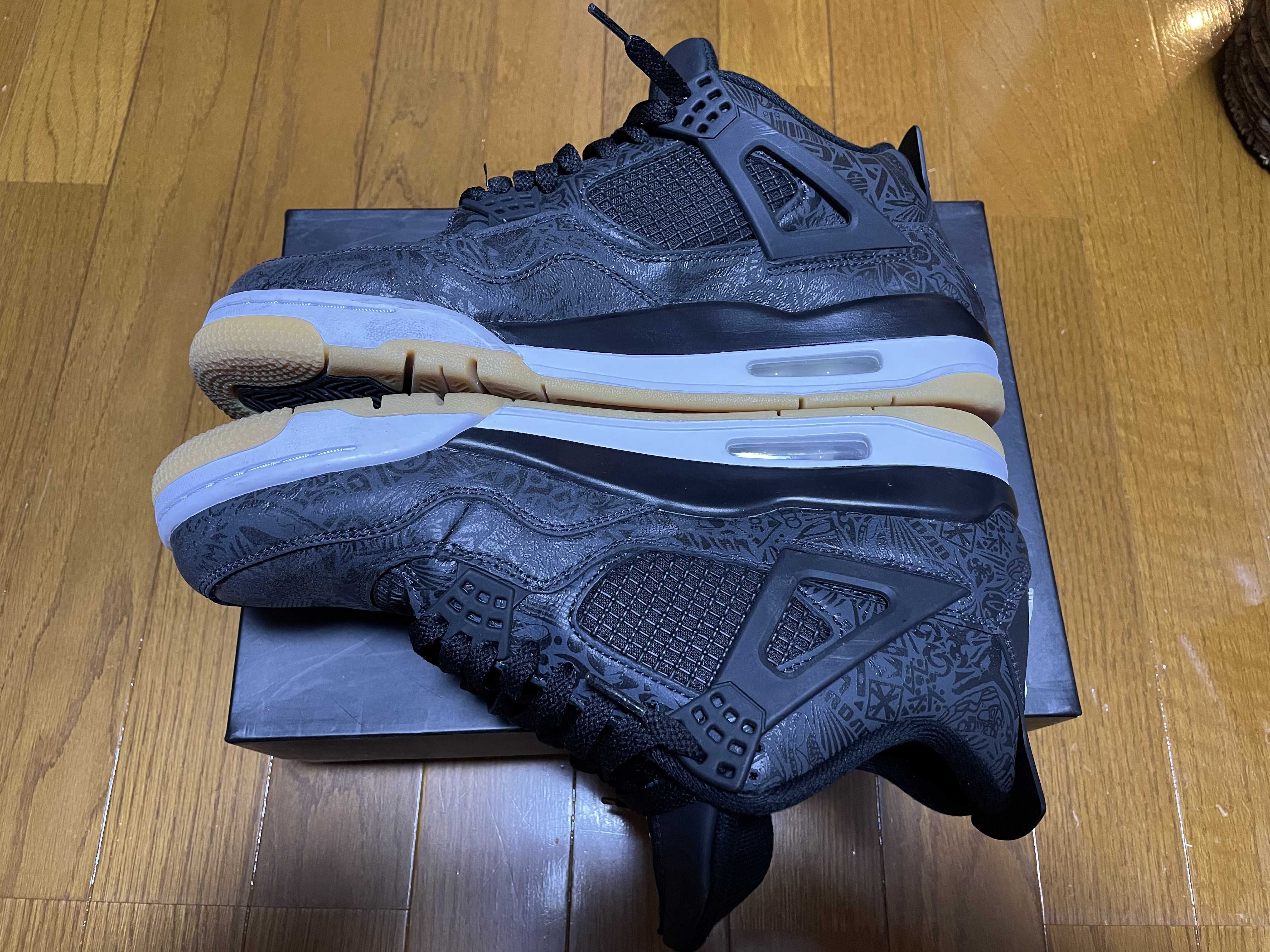 Nike Air Jordan 4 Retro "Laser Black/Gum"