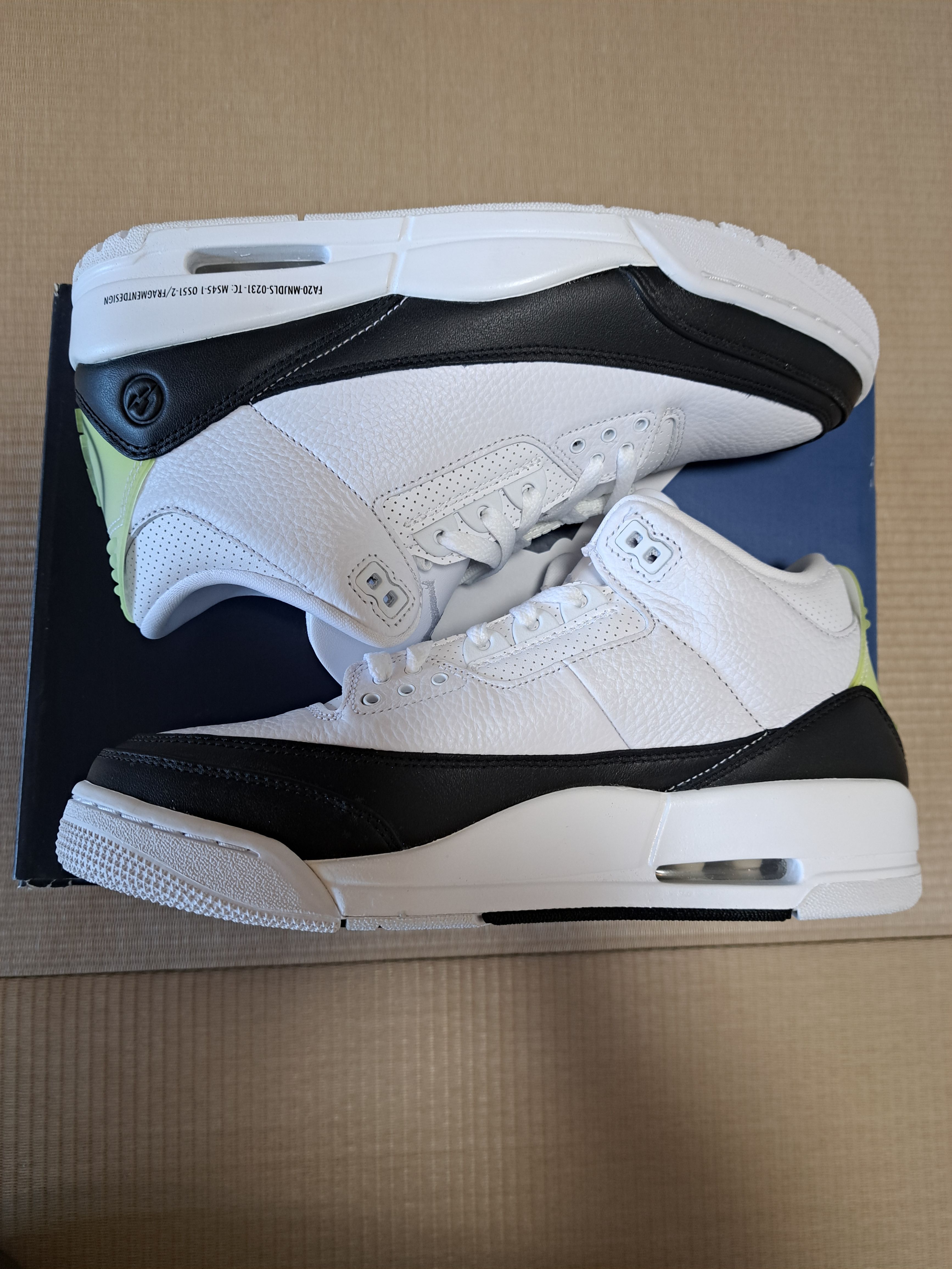 Fragment × Nike Air Jordan 3 "White/Black"