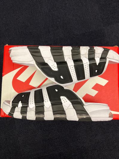 Nike Air More Uptempo Slide "White and Black"