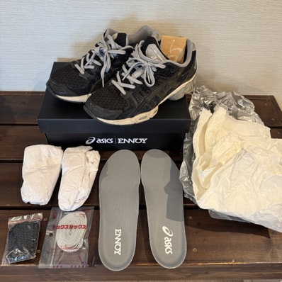 ENNOY × Asics Gel-Nimbus 9 "Black/Sheet Rock" (1201A986-002)