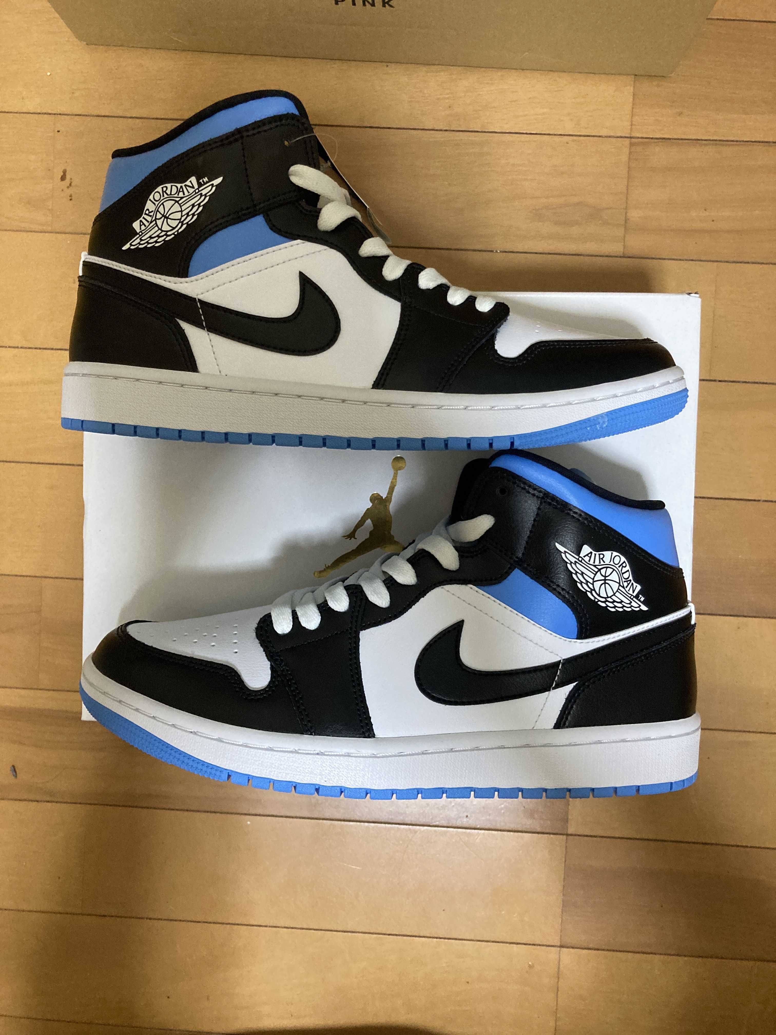 Nike Women's Air Jordan 1 Mid "Black/University Blue"