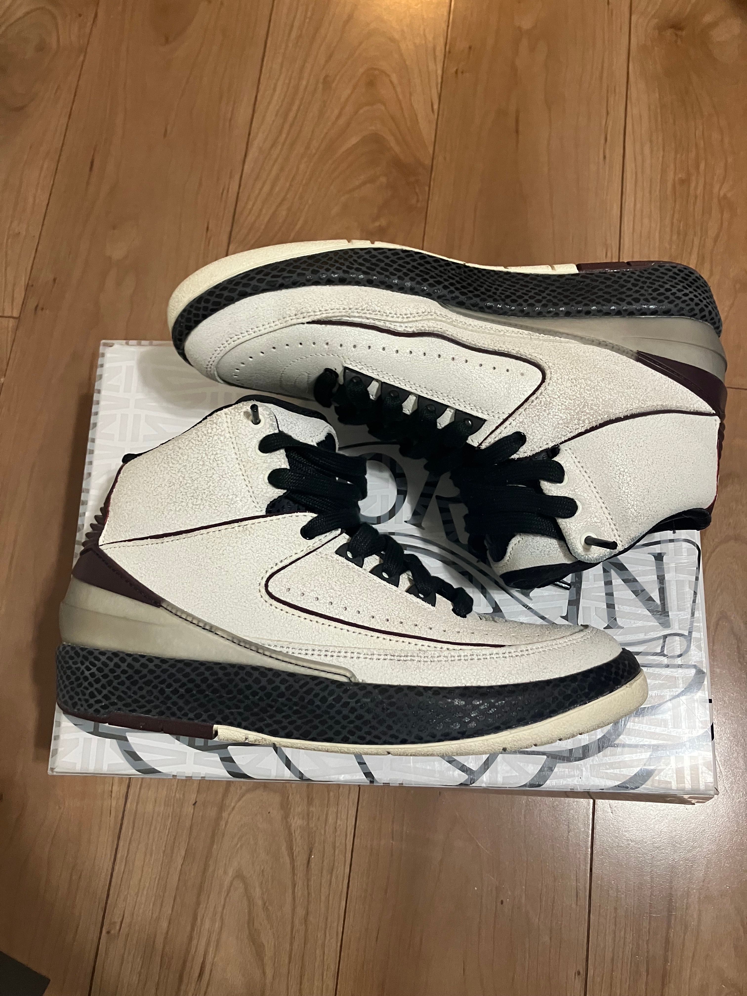 A Ma Maniere × Nike Air Jordan 2 "Airness/Sail and Burgundy"