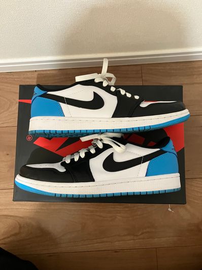 Nike Air Jordan 1 Low OG "Black and Dark Powder Blue/UNC"