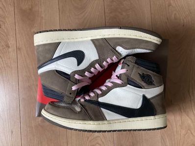 Travis Scott × Nike Air Jordan 1 Retro High OG TS SP "Sail/Dark Mocha"
