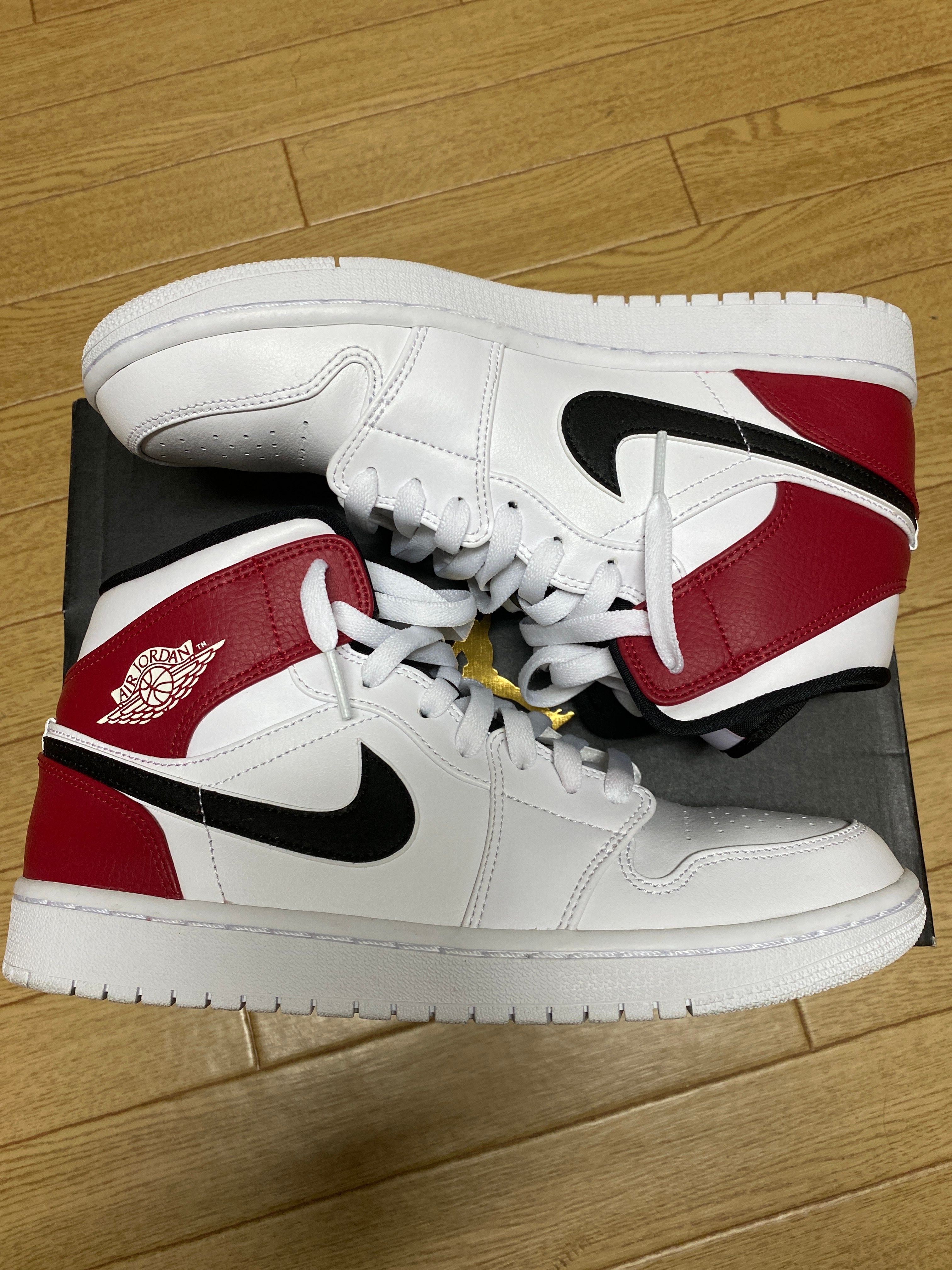 Nike Air Jordan 1 Mid "White/Black/Gym Red"