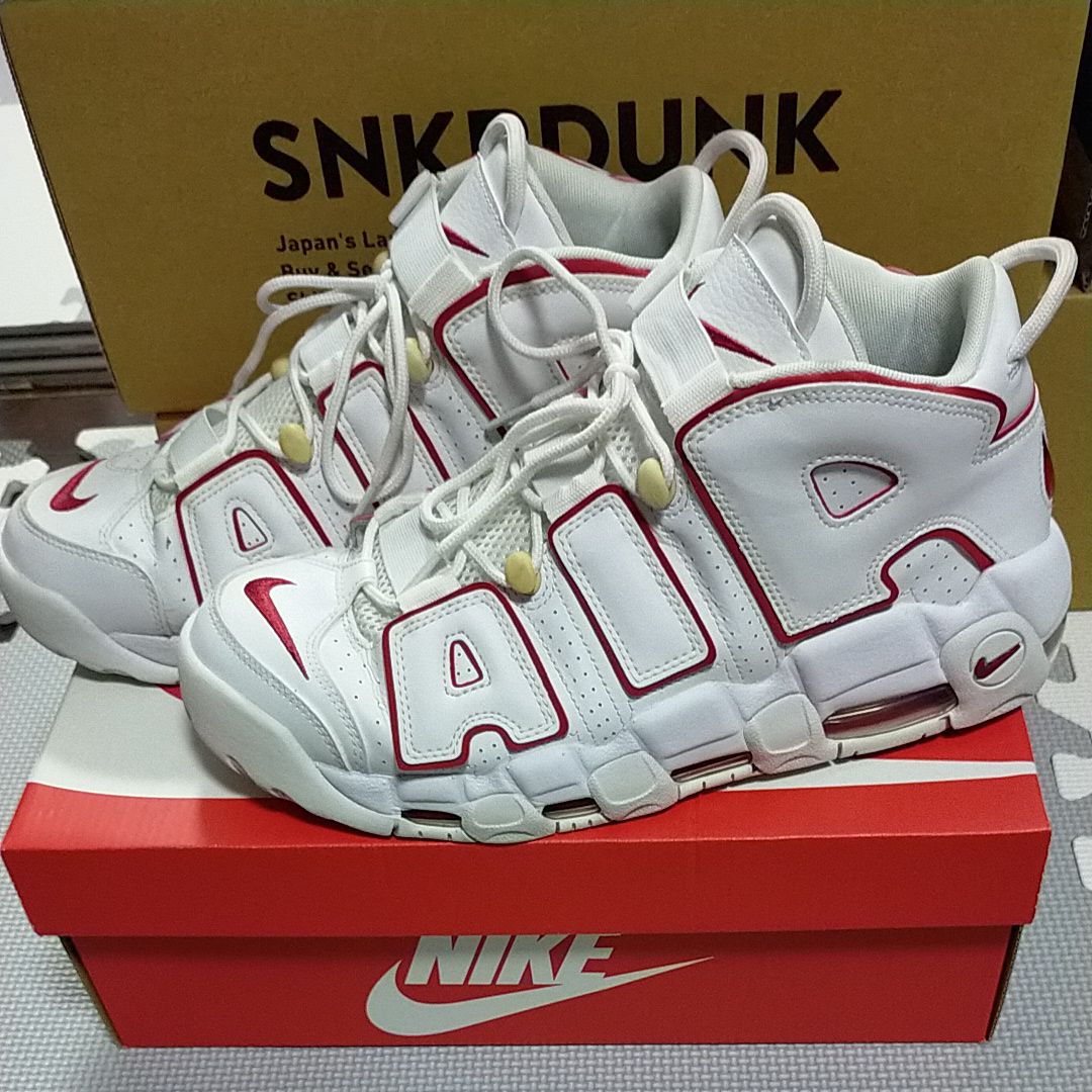 NIKE AIR MORE UPTEMPO "WHITE/VARSITY RED" (2021)