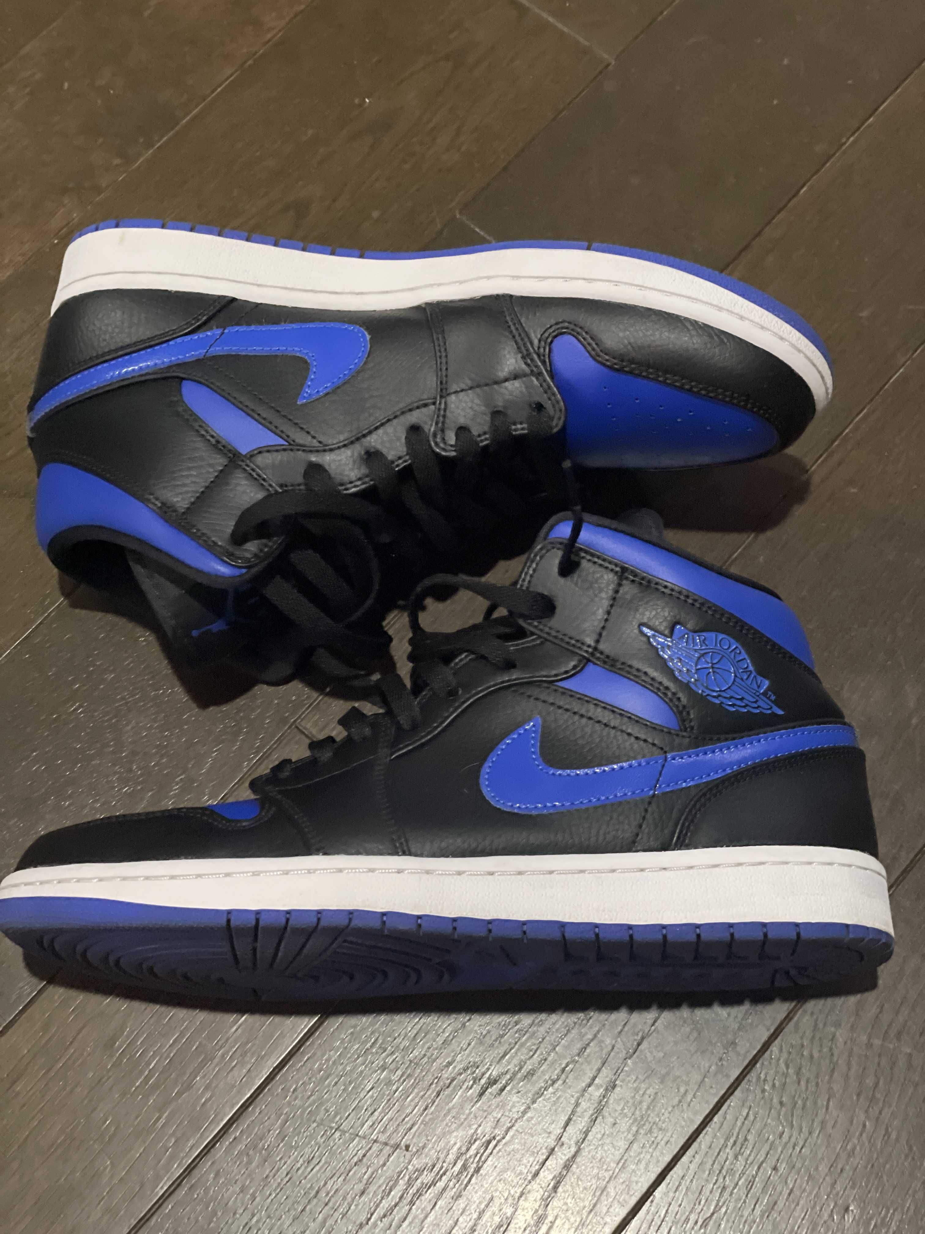 NIKE AIR JORDAN 1 MID "BLACK/BLUE"