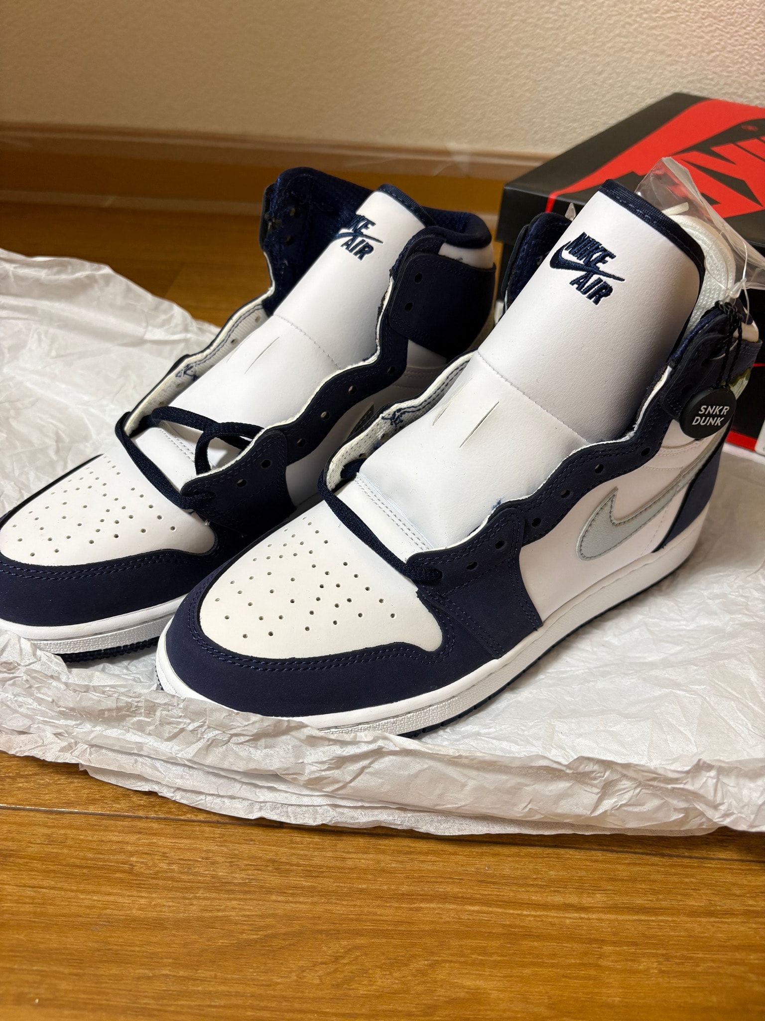 Nike GS Air Jordan 1 High OG CO.JP "Midnight Navy" (2020)(ブリーフケースなし)