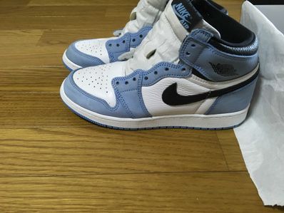 Nike GS Air Jordan 1 High "White/University Blue/Black"