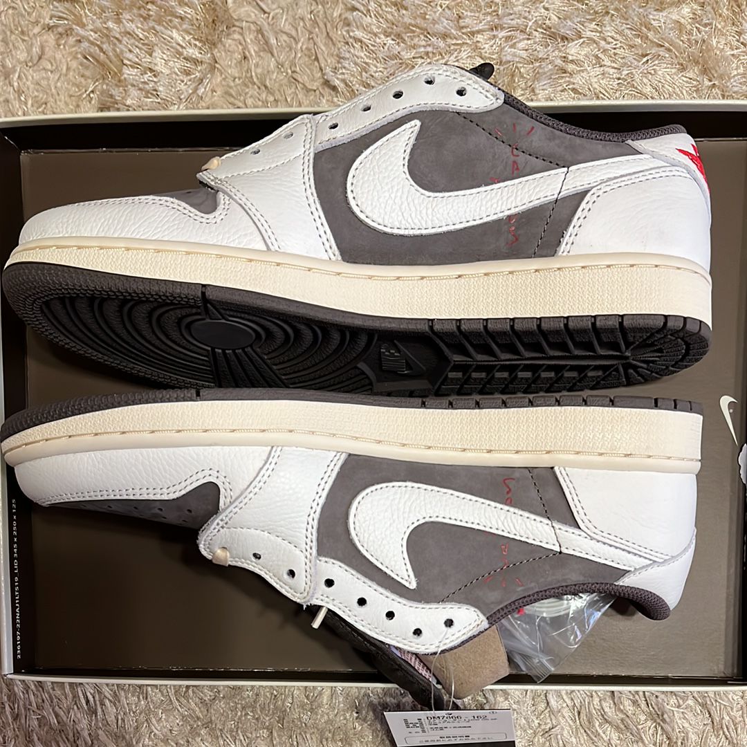 Travis Scott × Nike Air Jordan 1 Low OG SP "Reverse Mocha/Sail and Ridgerock"