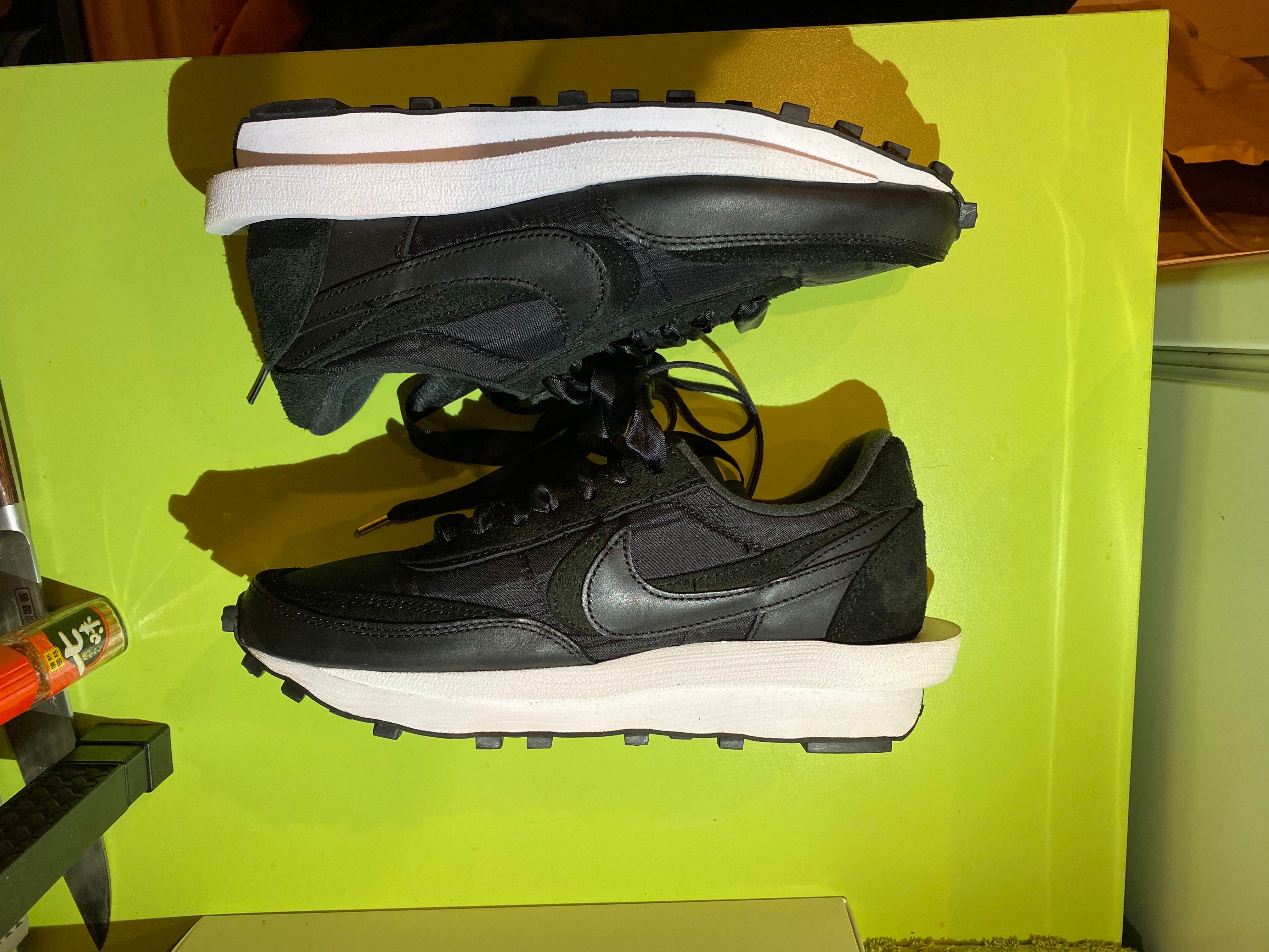 sacai × Nike LDV Waffle "Triple Black"